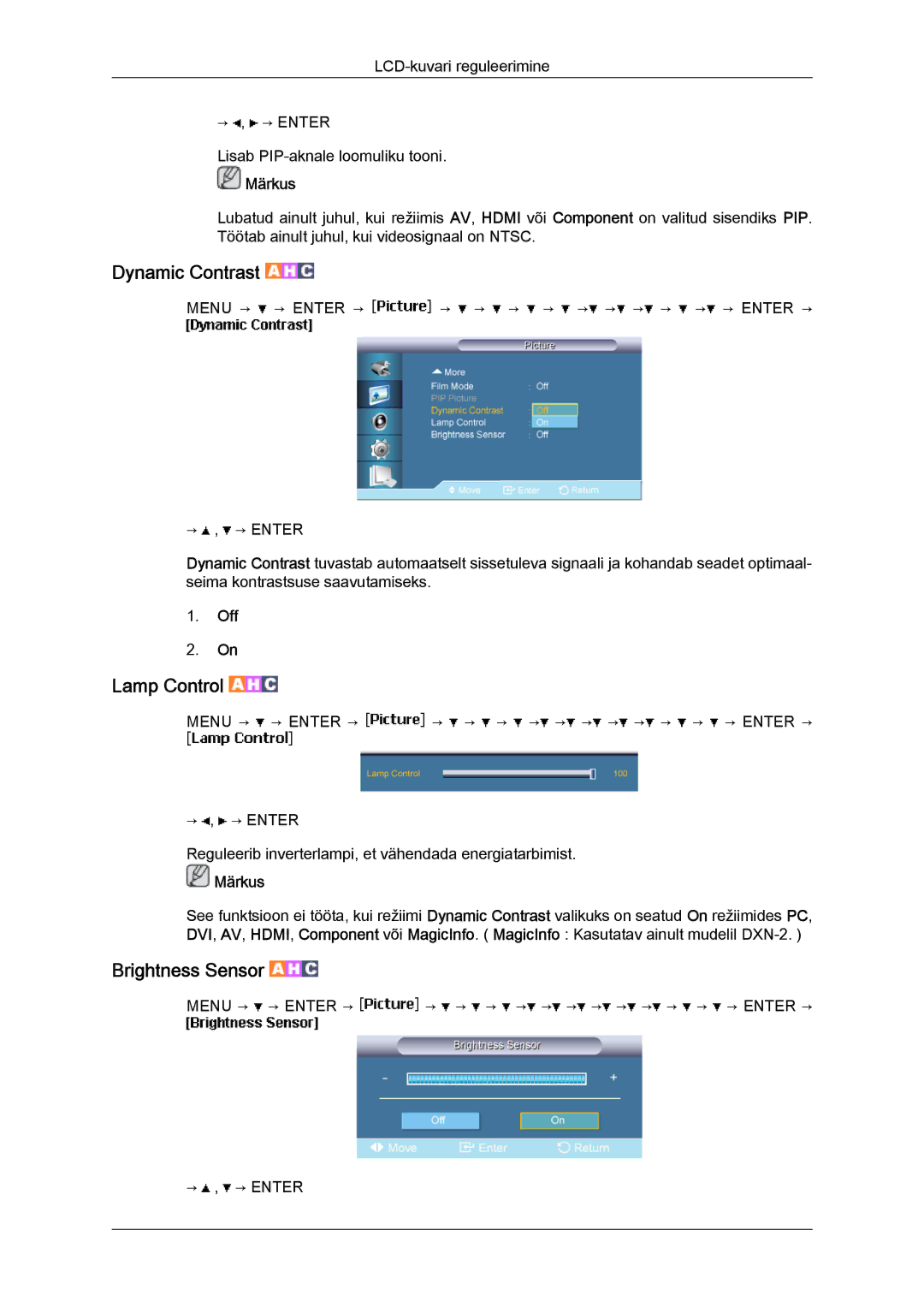 Samsung LH46BVPLBF/EN, LH40BVTLBC/EN manual Menu → → Enter → → → → → → → → → → → → → Enter → → , → Enter 