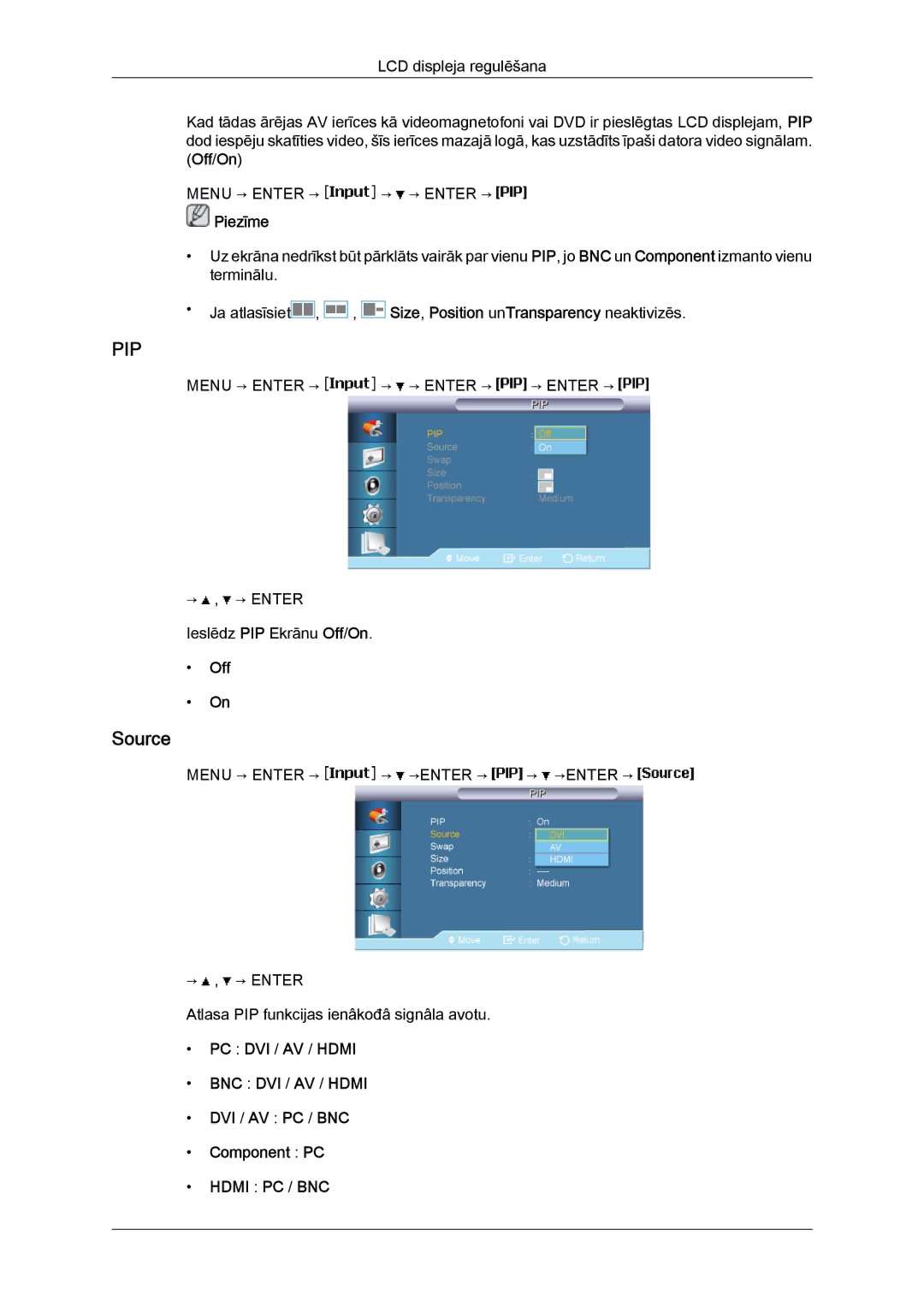 Samsung LH46BVPLBF/EN, LH40BVTLBC/EN manual Source, Off 