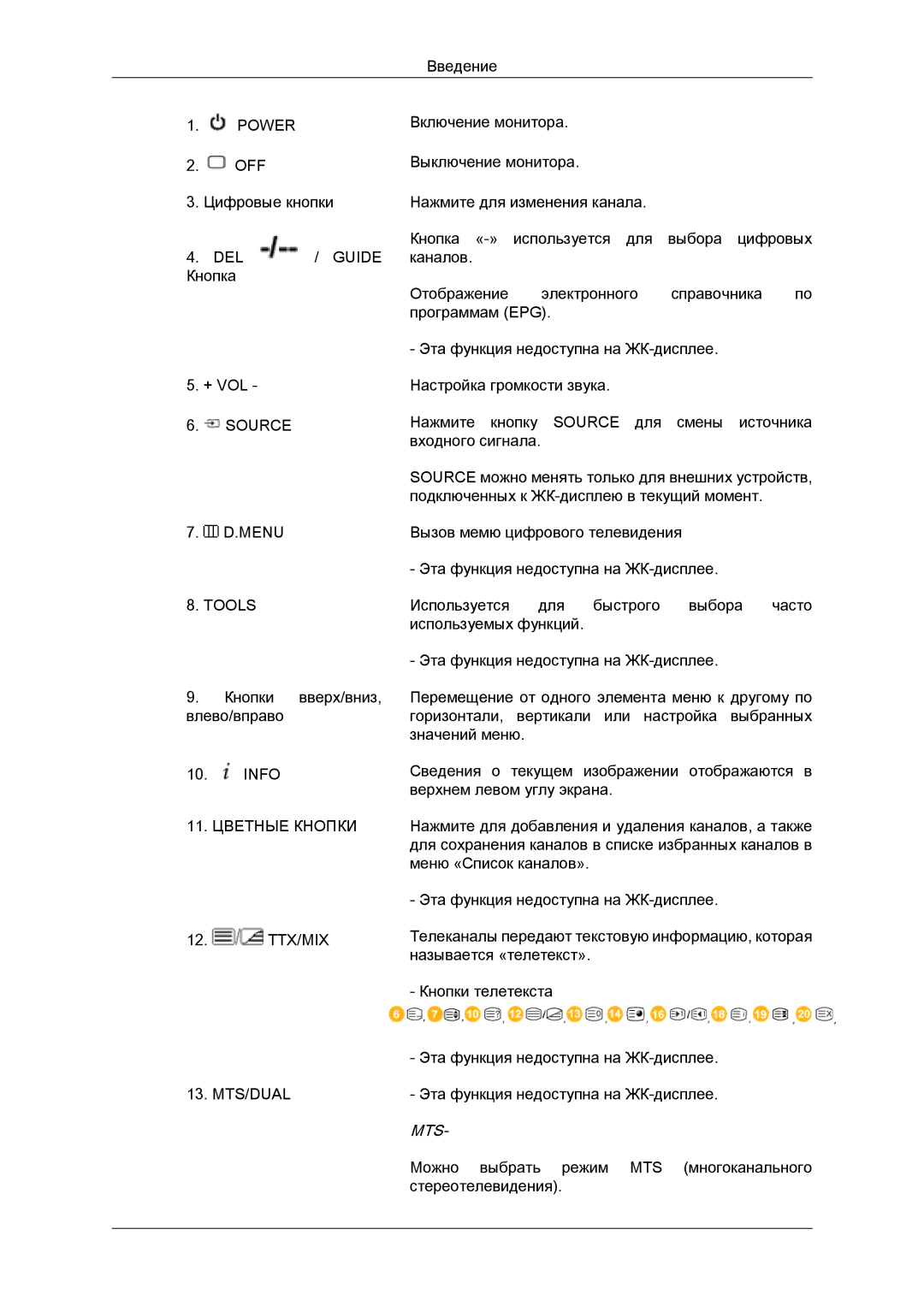 Samsung LH46BVPLBF/EN, LH40BVTLBC/EN manual Mts 