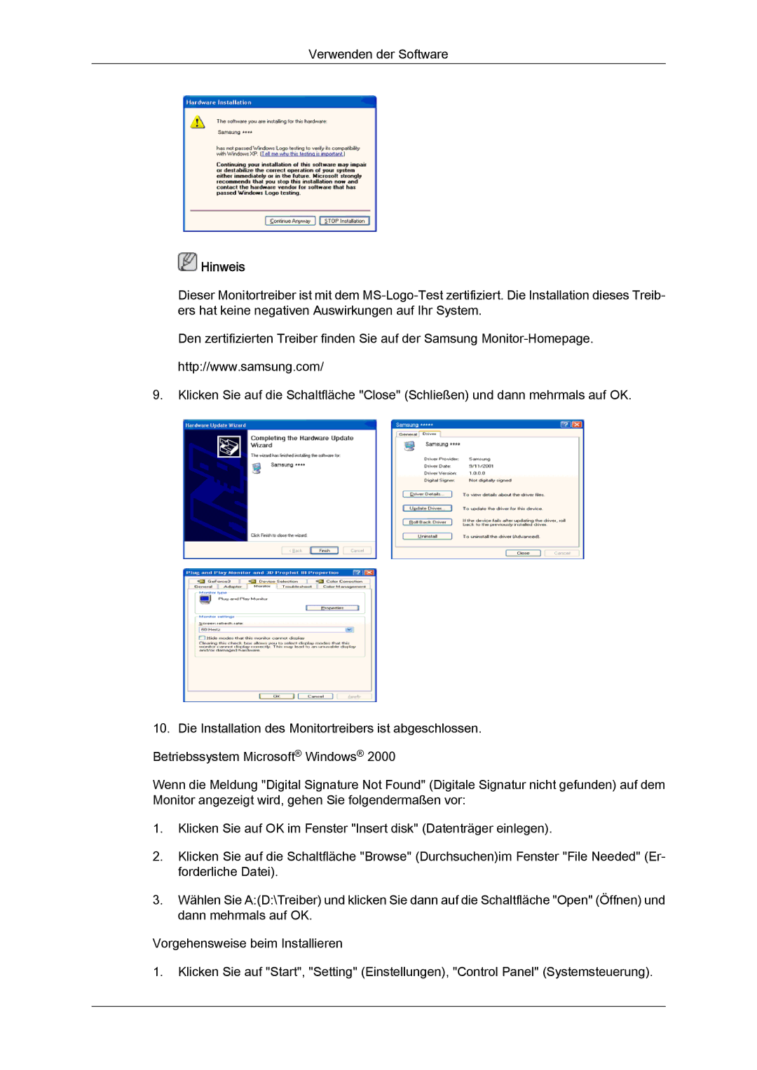 Samsung LH46BVPLBF/EN, LH46BVTMBC/EN, LH40BVTLBC/EN, LH40BVPLBF/EN, LH46BVTLBC/EN manual Hinweis 