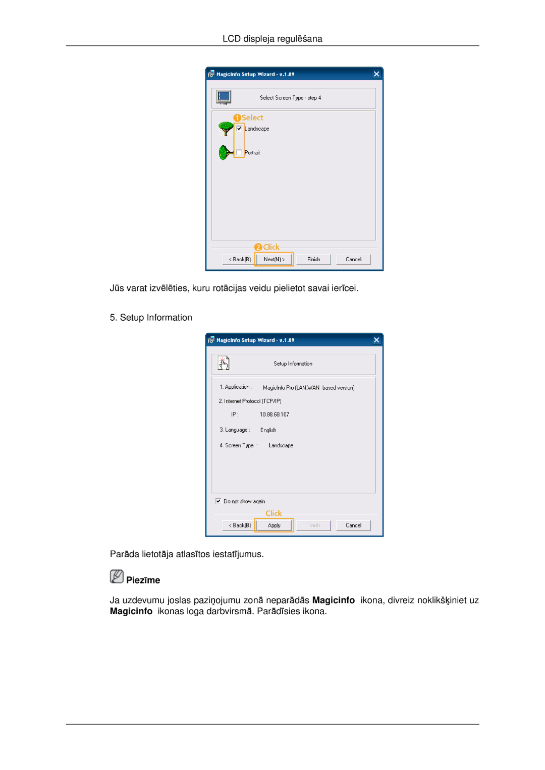 Samsung LH46CKTLBB/EN, LH46CBQLBB/EN manual Piezīme 