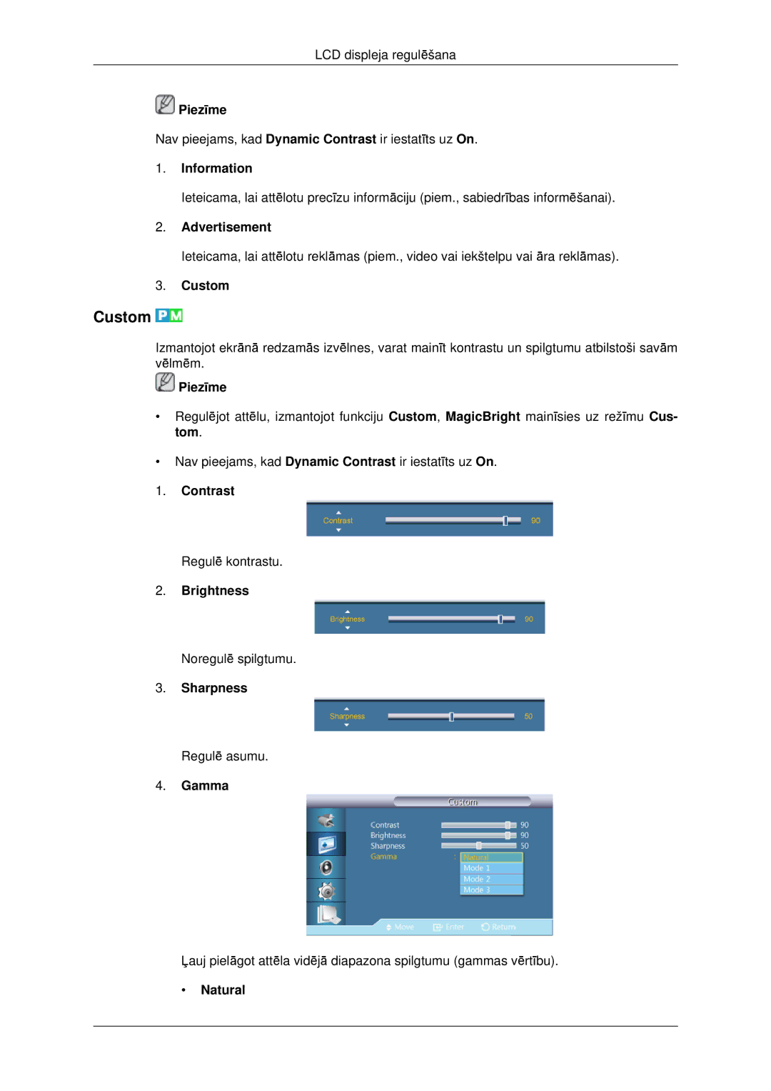 Samsung LH46CKTLBB/EN, LH46CBQLBB/EN manual Custom 