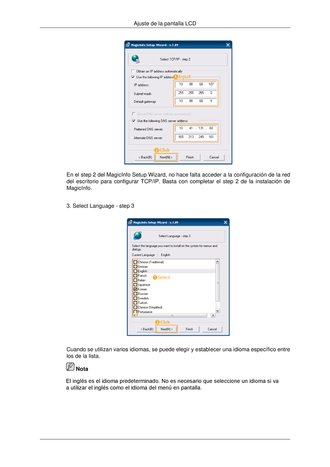 Samsung LH46CKQLBB/EN, LH46CBTLBB/EN, LH46CBQLBB/EN, LH46CBULBB/EN, LH46CKPLBB/EN, LH46CBPLBB/EN, LH46CKULBB/EN manual Nota 