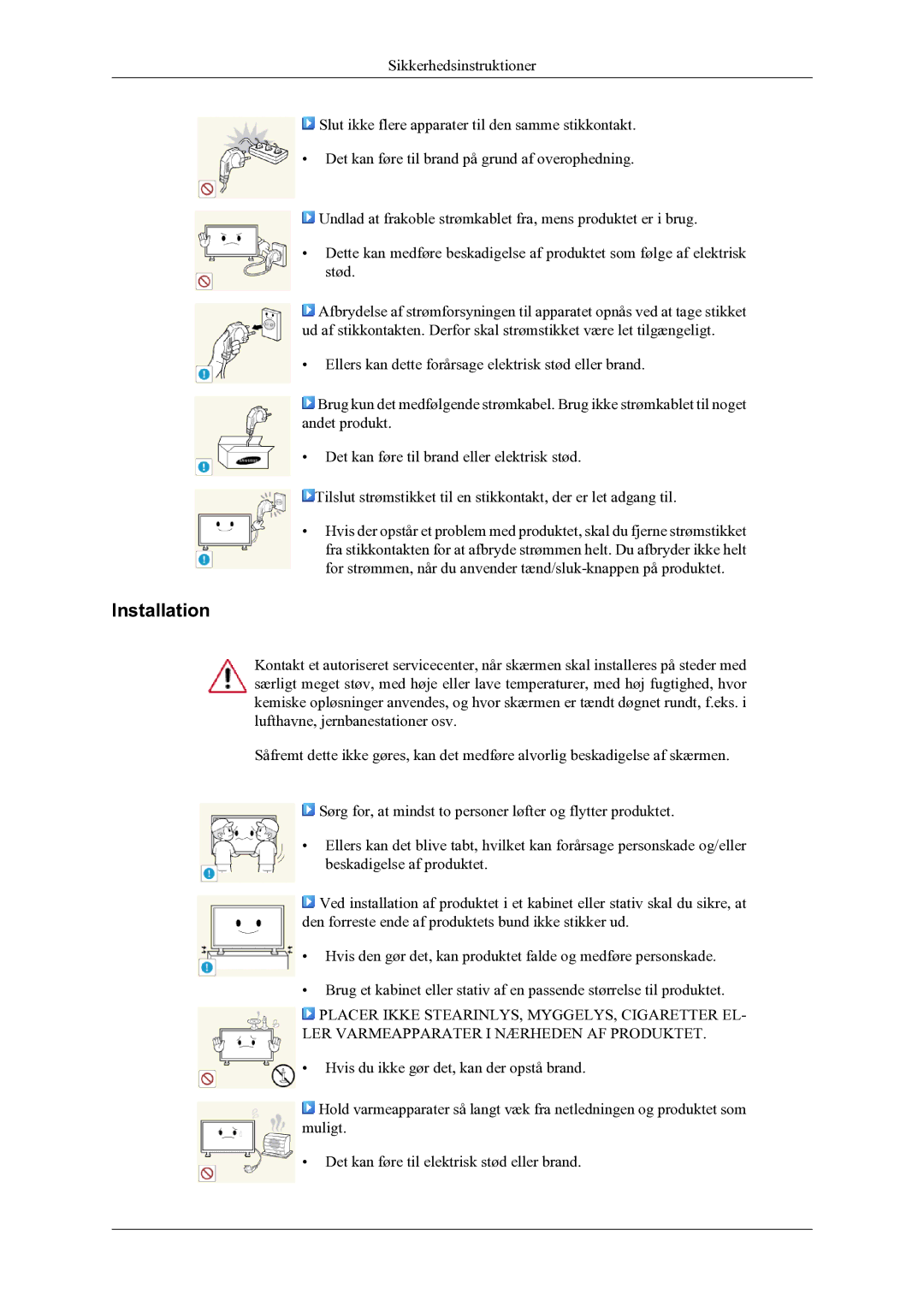 Samsung LH46CPPLBB/EN, LH55CPPLBB/EN manual Installation 