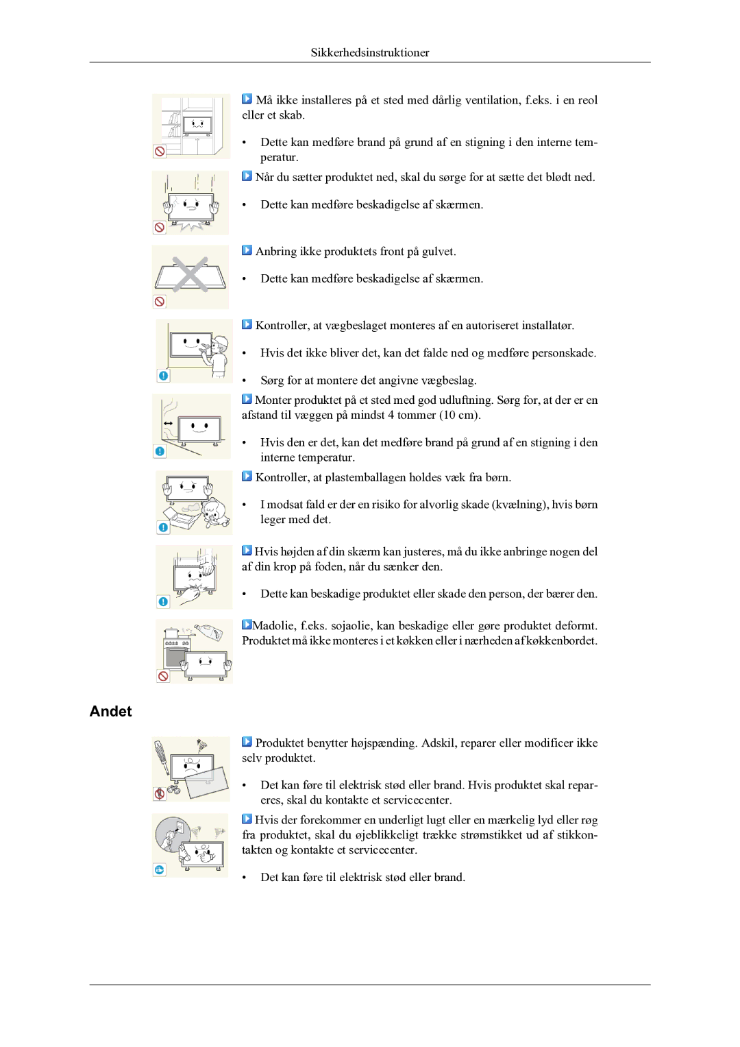 Samsung LH55CPPLBB/EN, LH46CPPLBB/EN manual Andet 