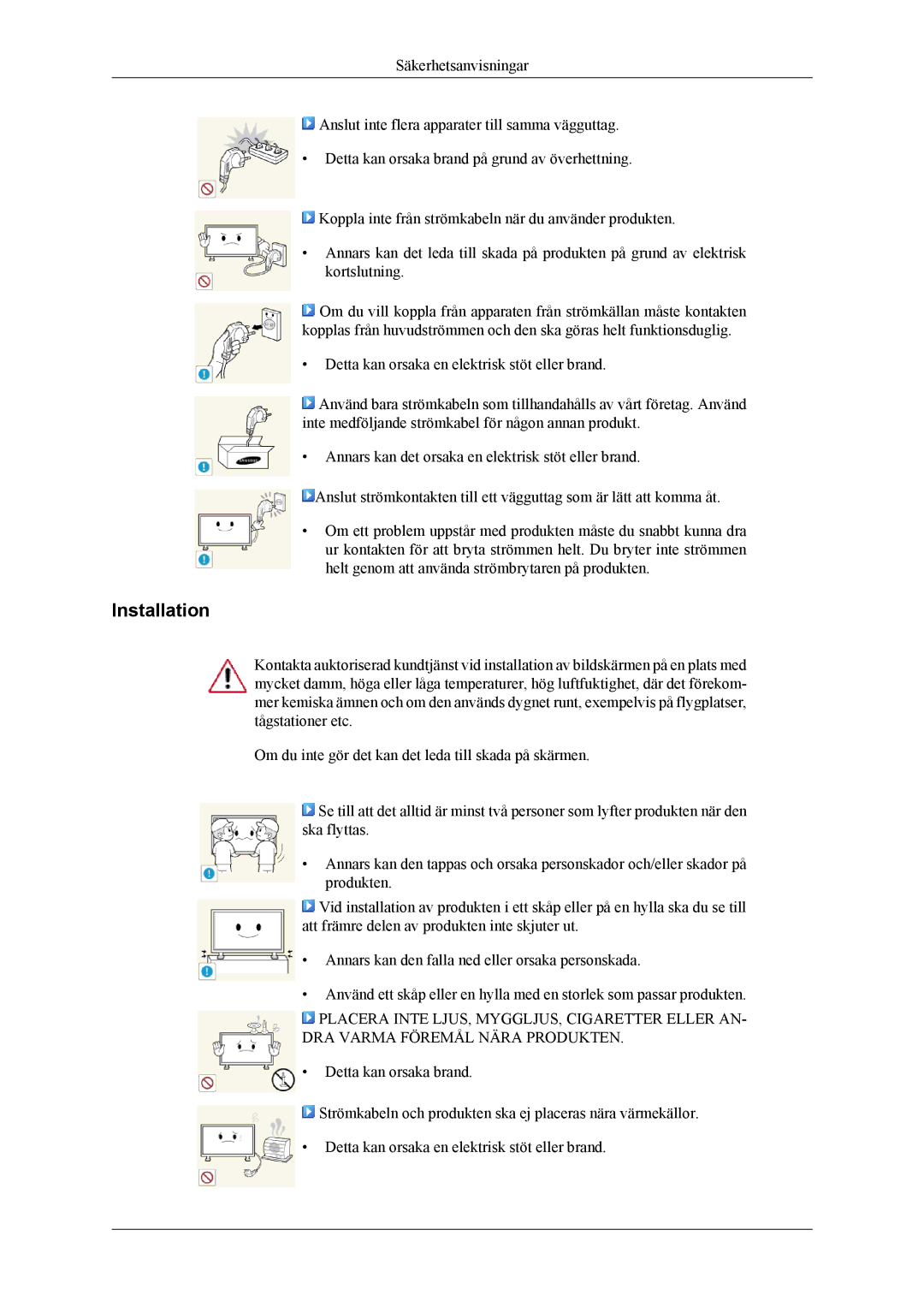 Samsung LH46CPPLBB/EN, LH55CPPLBB/EN manual Installation 