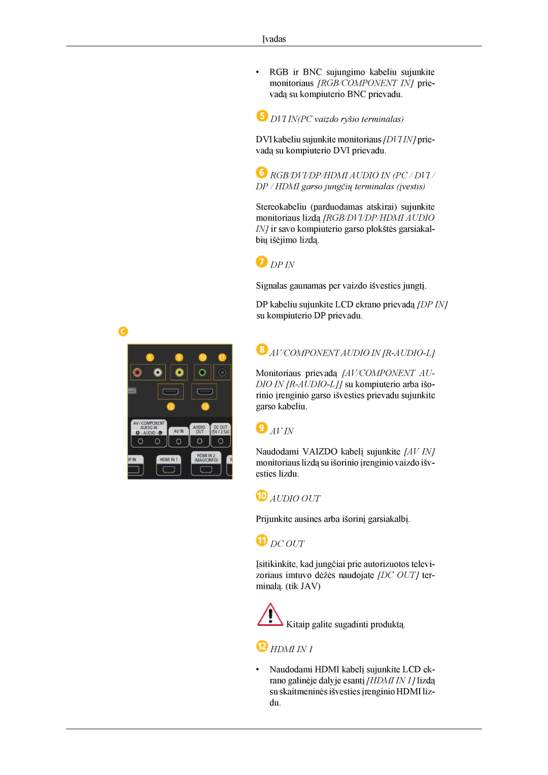 Samsung LH46CPPLBB/EN, LH55CPPLBB/EN manual Audio OUT 