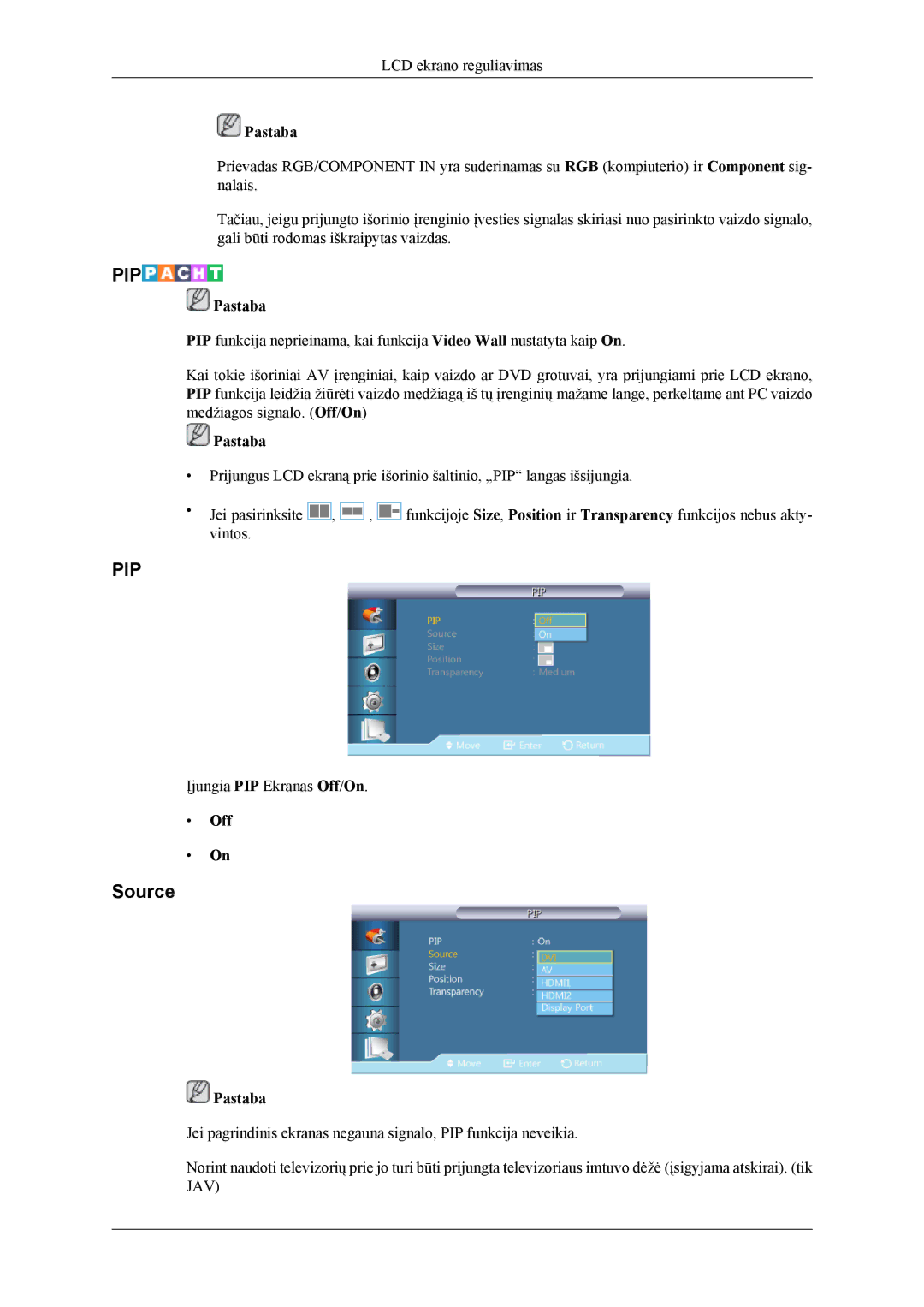 Samsung LH55CPPLBB/EN, LH46CPPLBB/EN manual Source, Off 