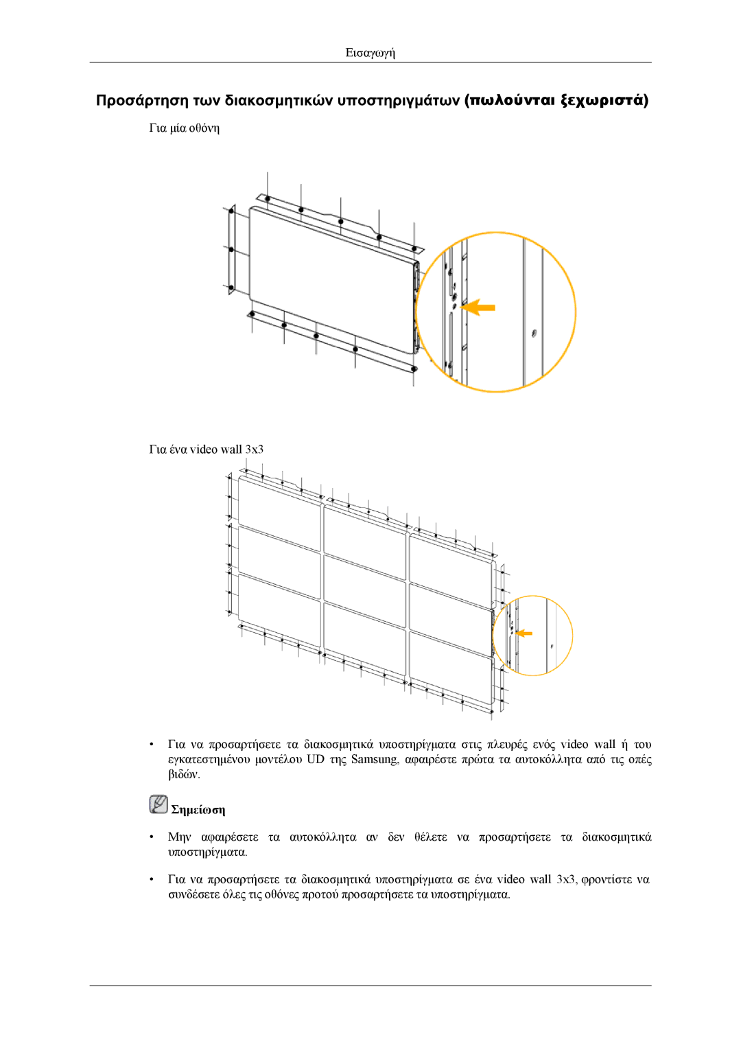 Samsung LH46CPPLBB/EN, LH55CPPLBB/EN manual Σημείωση 