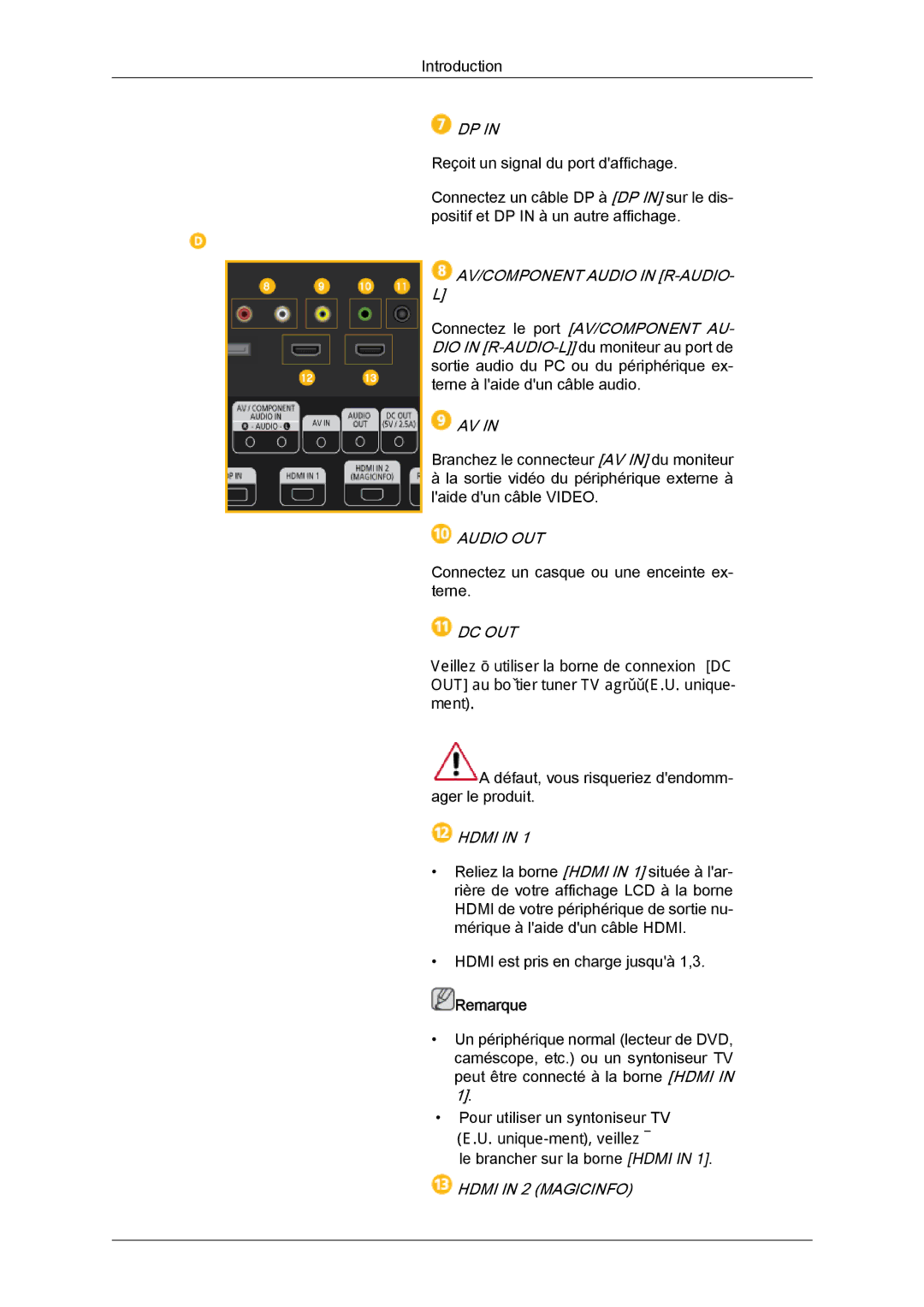 Samsung LH40CRPMBC/EN, LH46CRPMBD/EN, LH46CRPMBC/EN, LH40CRPMBD/EN manual Audio OUT 