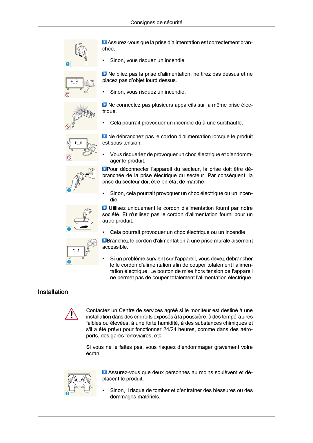 Samsung LH40CRPMBC/EN, LH46CRPMBD/EN, LH46CRPMBC/EN, LH40CRPMBD/EN manual Installation 