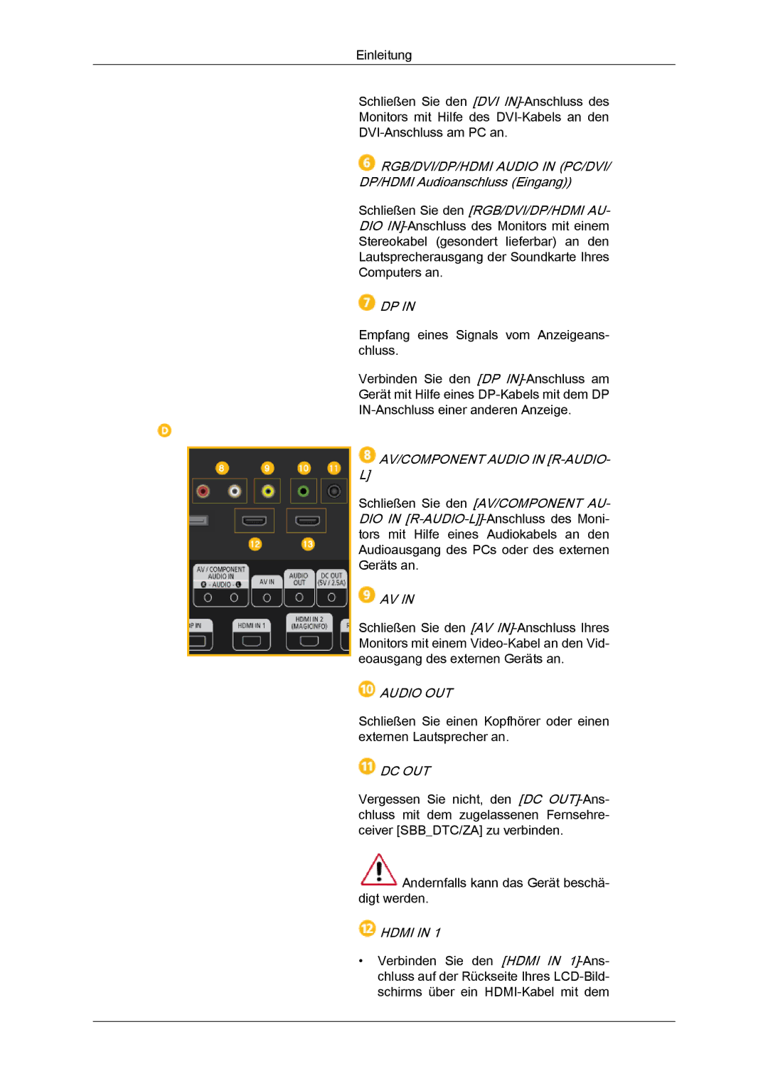 Samsung LH40CRPMBC/EN, LH46CRPMBD/EN, LH46CRPMBC/EN, LH40CRPMBD/EN manual Audio OUT 