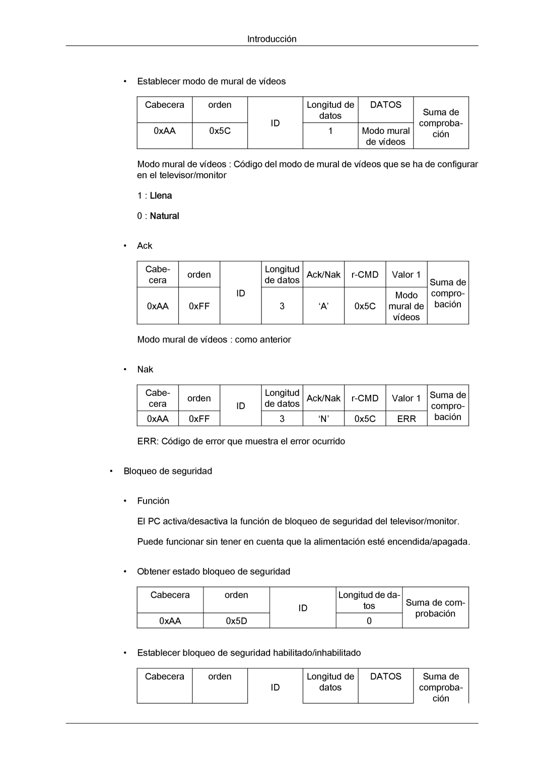 Samsung LH40CRPMBC/EN, LH46CRPMBD/EN, LH46CRPMBC/EN, LH40CRPMBD/EN manual Llena Natural 