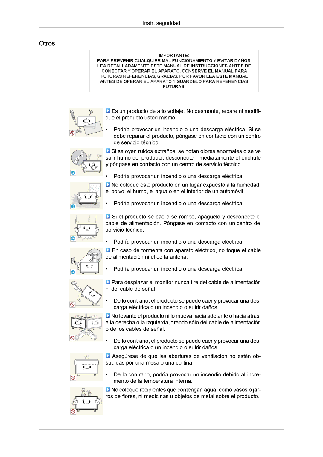 Samsung LH40CRPMBD/EN, LH46CRPMBD/EN, LH46CRPMBC/EN, LH40CRPMBC/EN manual Otros 