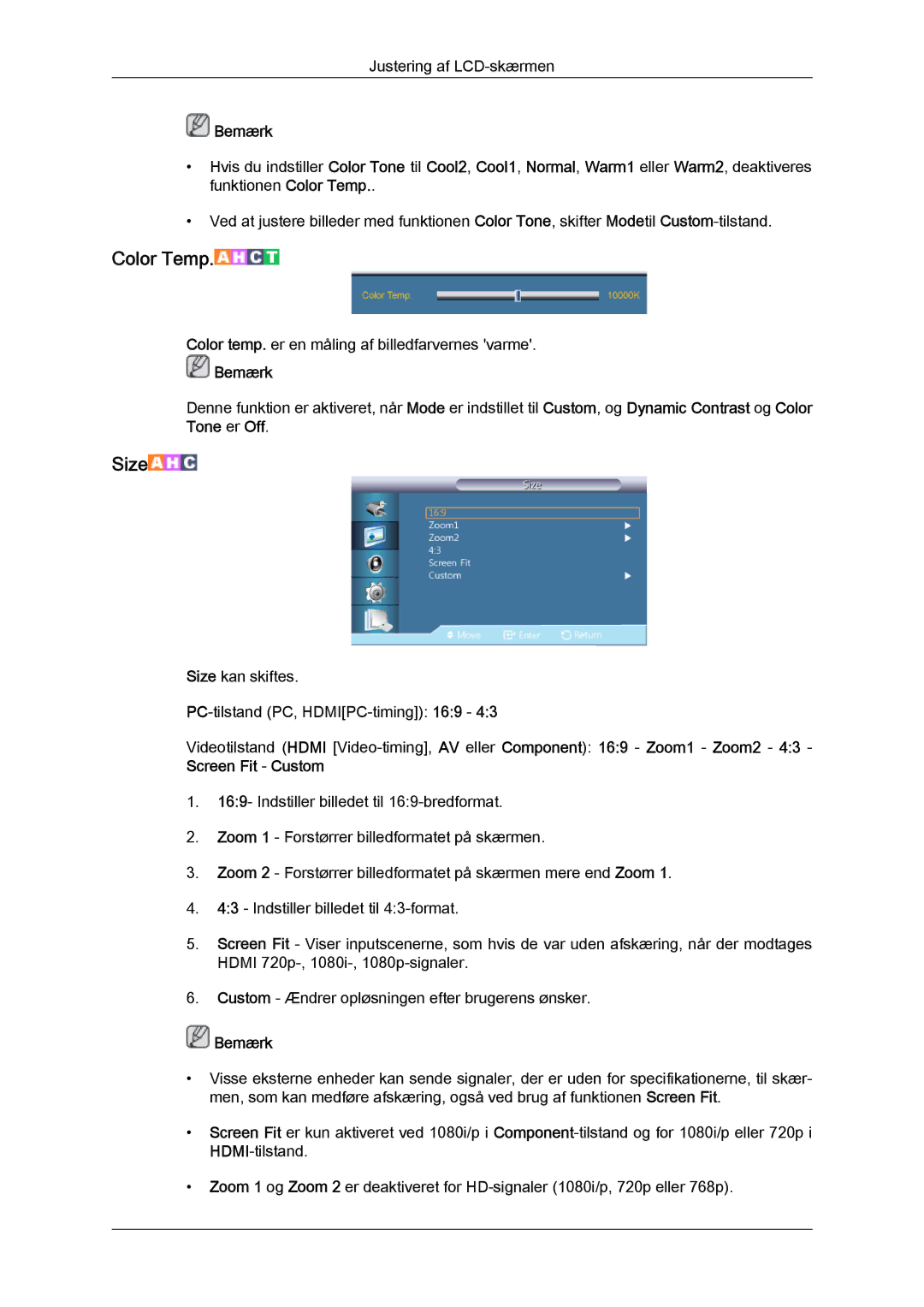 Samsung LH46CRPMBC/EN, LH46CRPMBD/EN, LH40CRPMBD/EN, LH40CRPMBC/EN manual Color Temp 