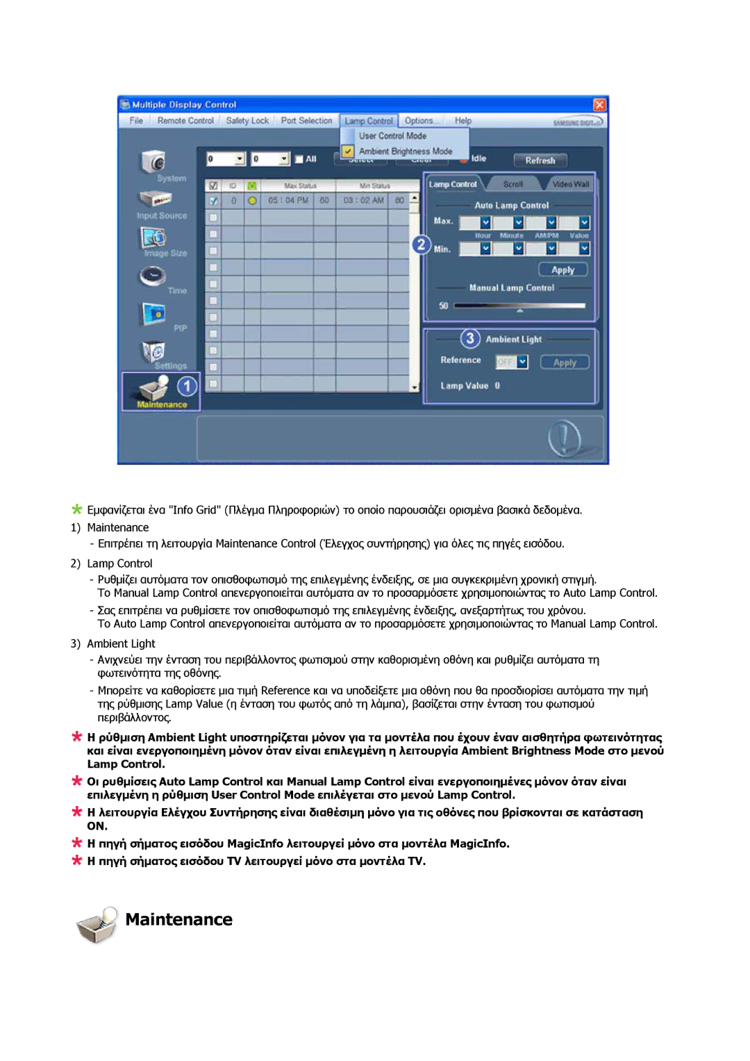 Samsung LH46CRPMBD/EN, LH46CRPMBC/EN, LH40CRPMBD/EN manual Maintenance 