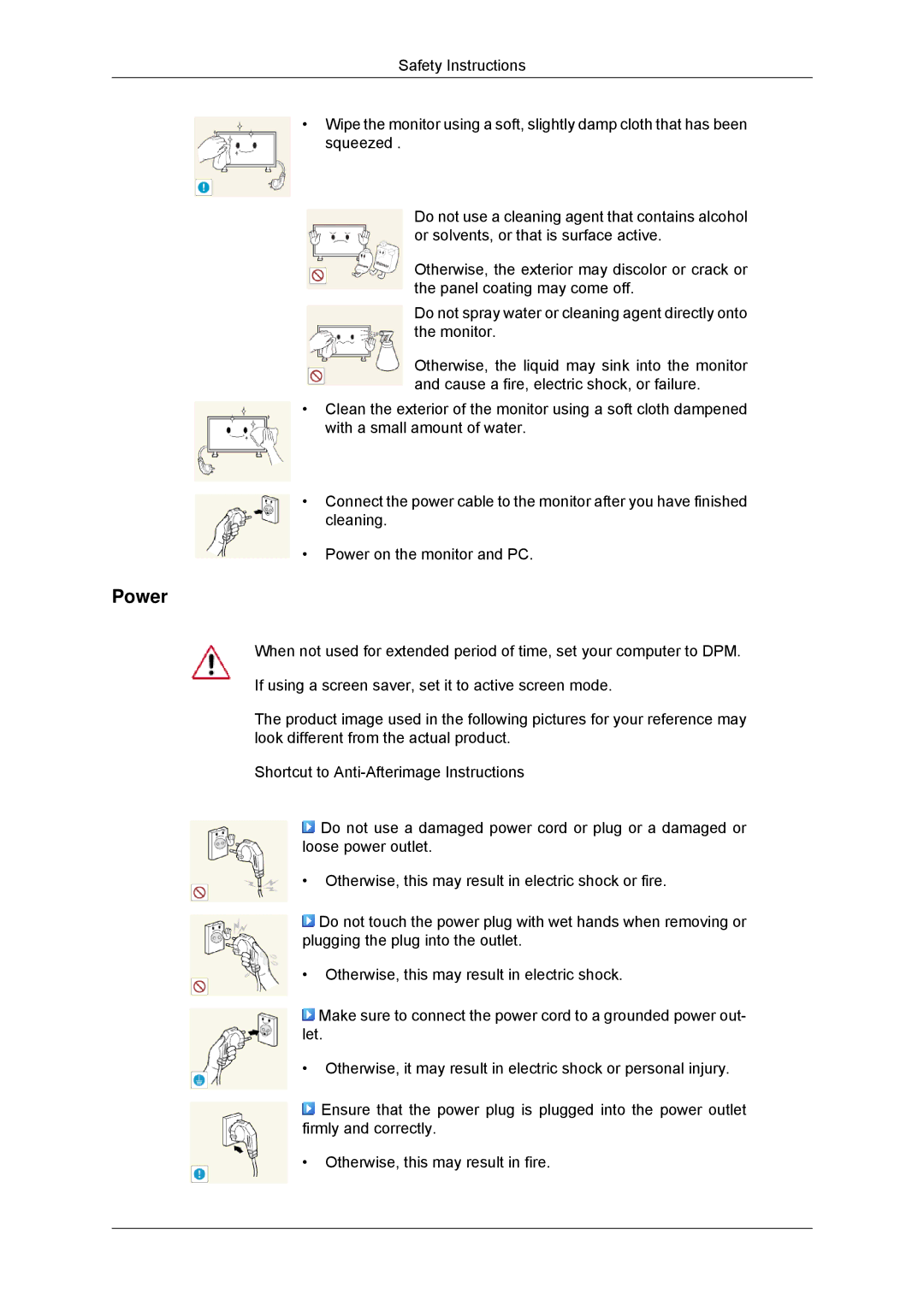 Samsung LH40CSPMBC/EN, LH46CSPLBC/EN, LH40CSPLBC/EN, LH40CSPLBC/ZA, LH46CSPLBC/ZA manual Power 