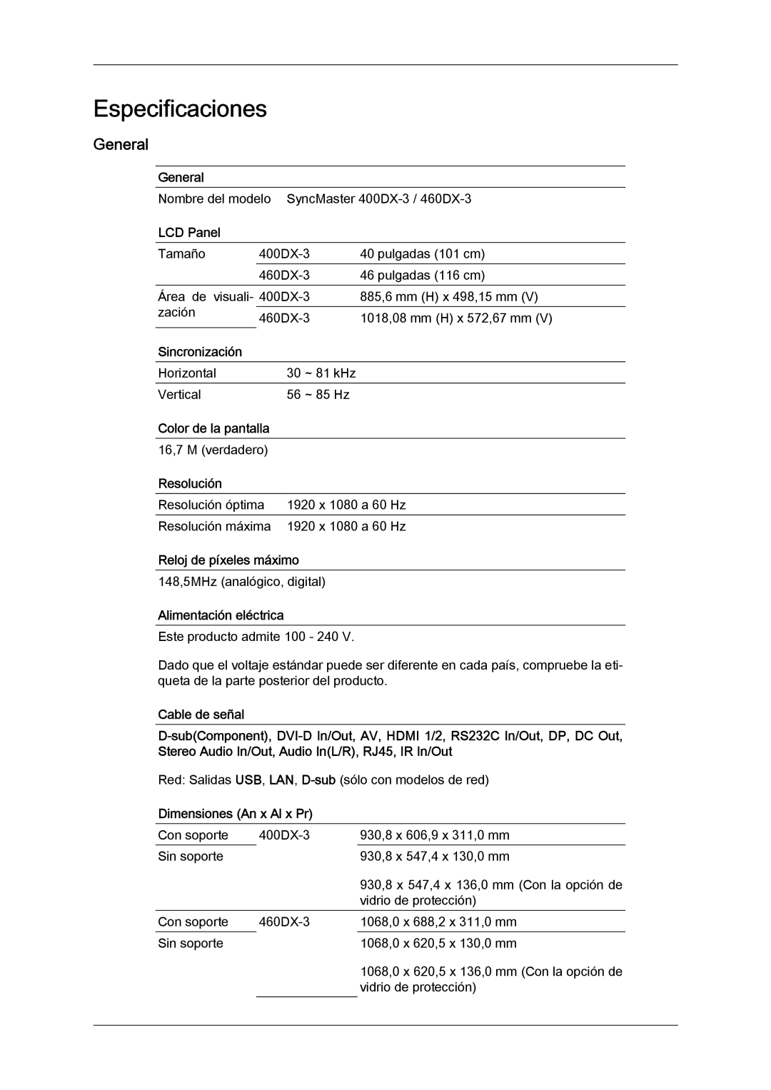 Samsung LH40CSPLBC/EN, LH46CSPLBC/EN, LH40CSPLBC/ZA, LH40CSPMBC/EN, LH46CSPLBC/ZA manual General 