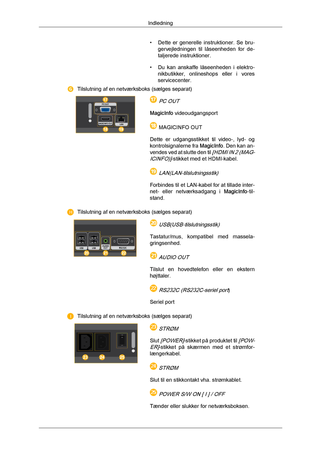 Samsung LH40CSPLSC/EN, LH46CSPLBC/EN, LH40CSPLBC/EN, LH46CSPLSC/EN manual Pc Out 