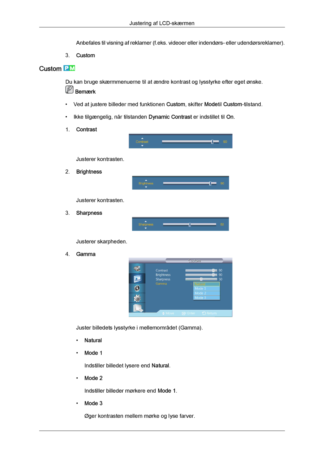 Samsung LH40CSPLBC/EN, LH46CSPLBC/EN, LH40CSPLSC/EN, LH46CSPLSC/EN manual Custom 