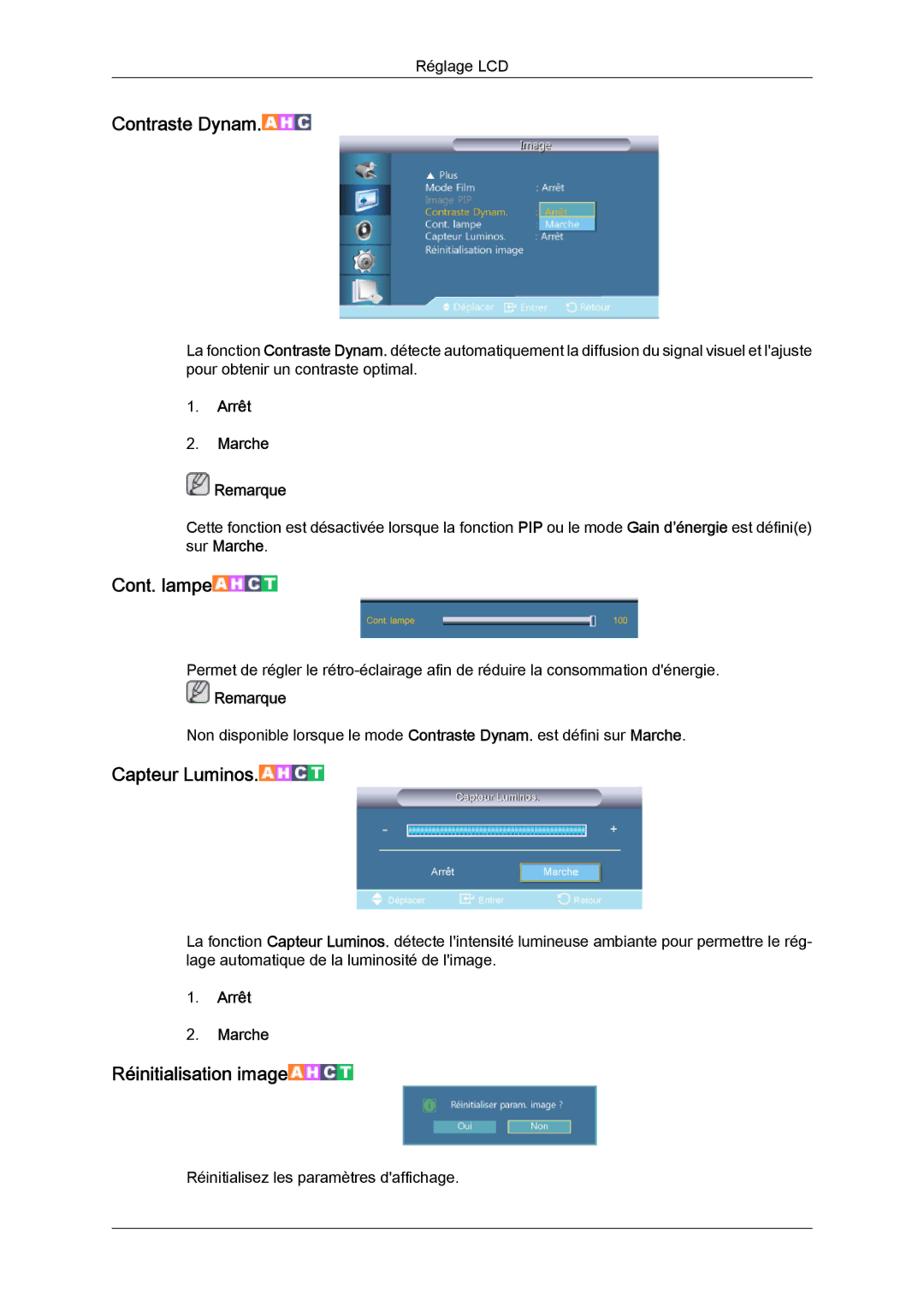 Samsung LH46CSPLBC/EN, LH40CSPLBC/EN manual Contraste Dynam 