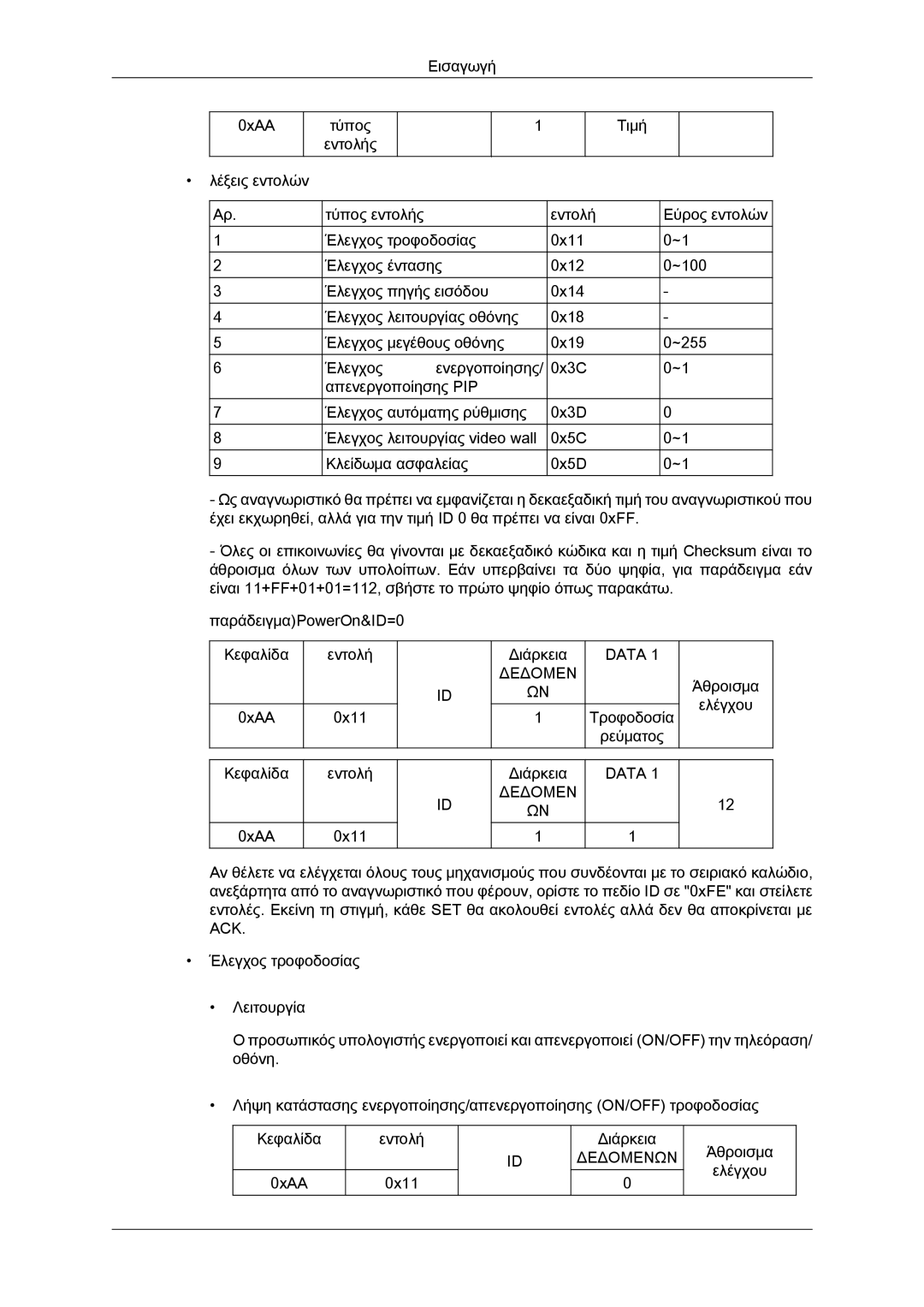 Samsung LH46CSPLBC/EN, LH40CSPLBC/EN manual Data Δεδομεν 