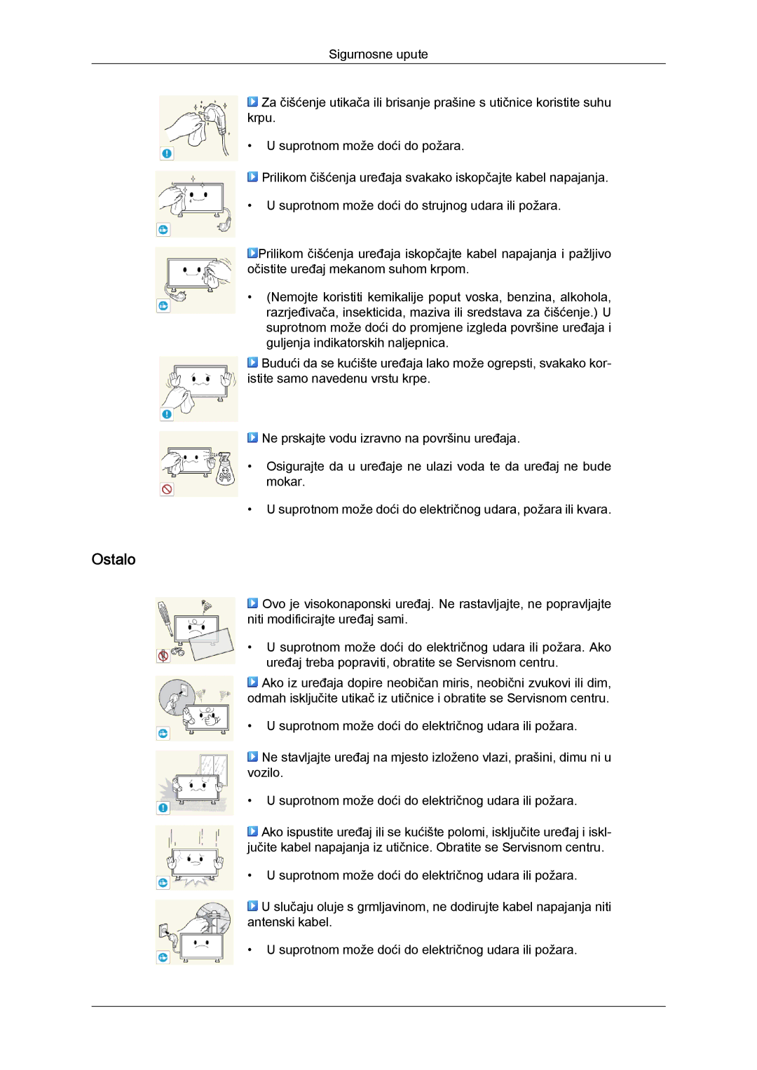 Samsung LH40CSPLBC/EN, LH46CSPLBC/EN manual Ostalo 