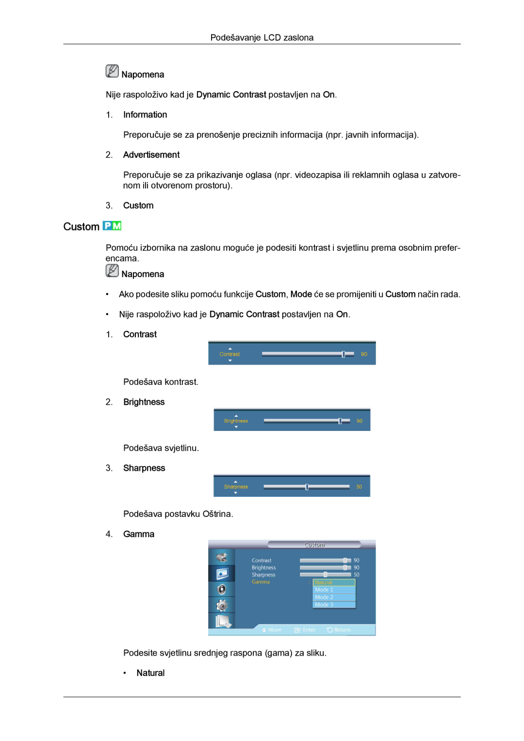 Samsung LH40CSPLBC/EN, LH46CSPLBC/EN manual Custom 