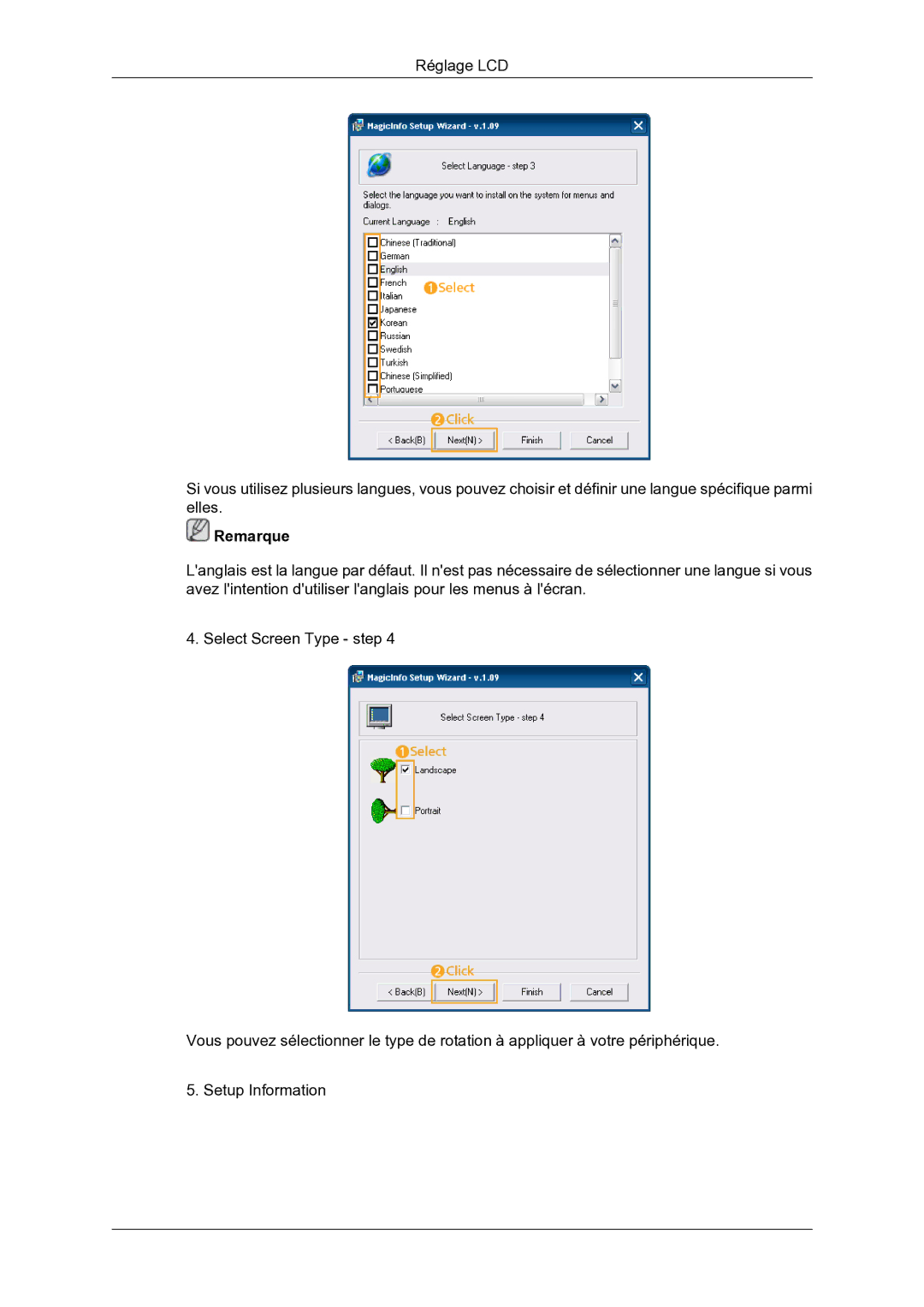 Samsung LH46DRBPLBB/EN manual Remarque 