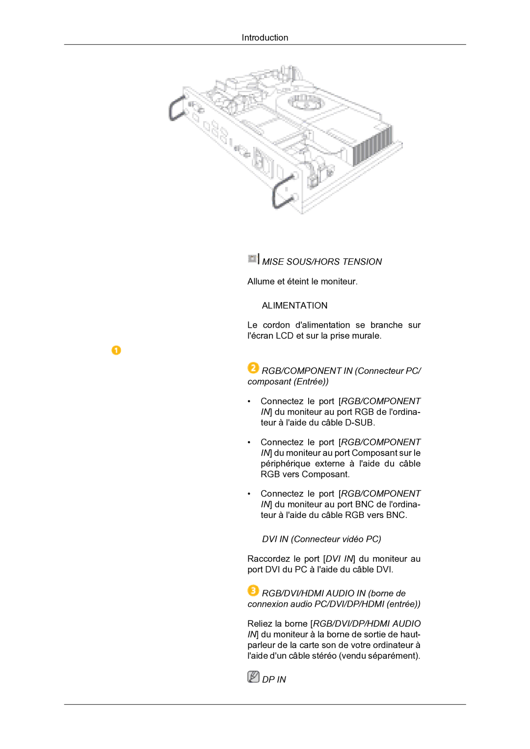 Samsung LH46DRBPLBB/EN manual Mise SOUS/HORS Tension 