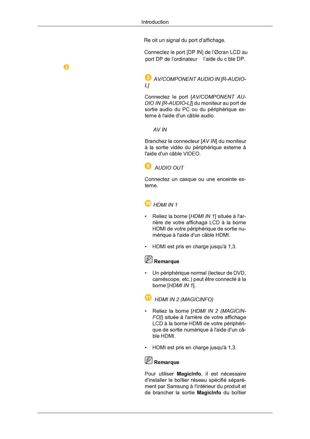 Samsung LH46DRBPLBB/EN manual Audio OUT 