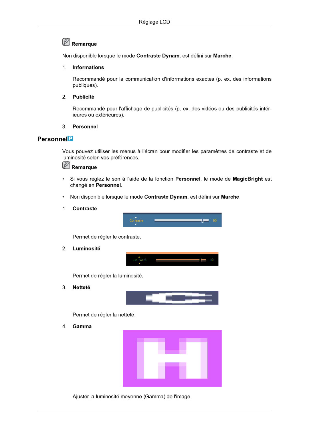 Samsung LH46DRBPLBB/EN manual Personnel 