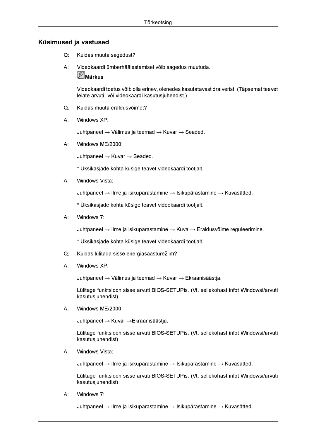 Samsung LH46DRBPLBB/EN manual Küsimused ja vastused 