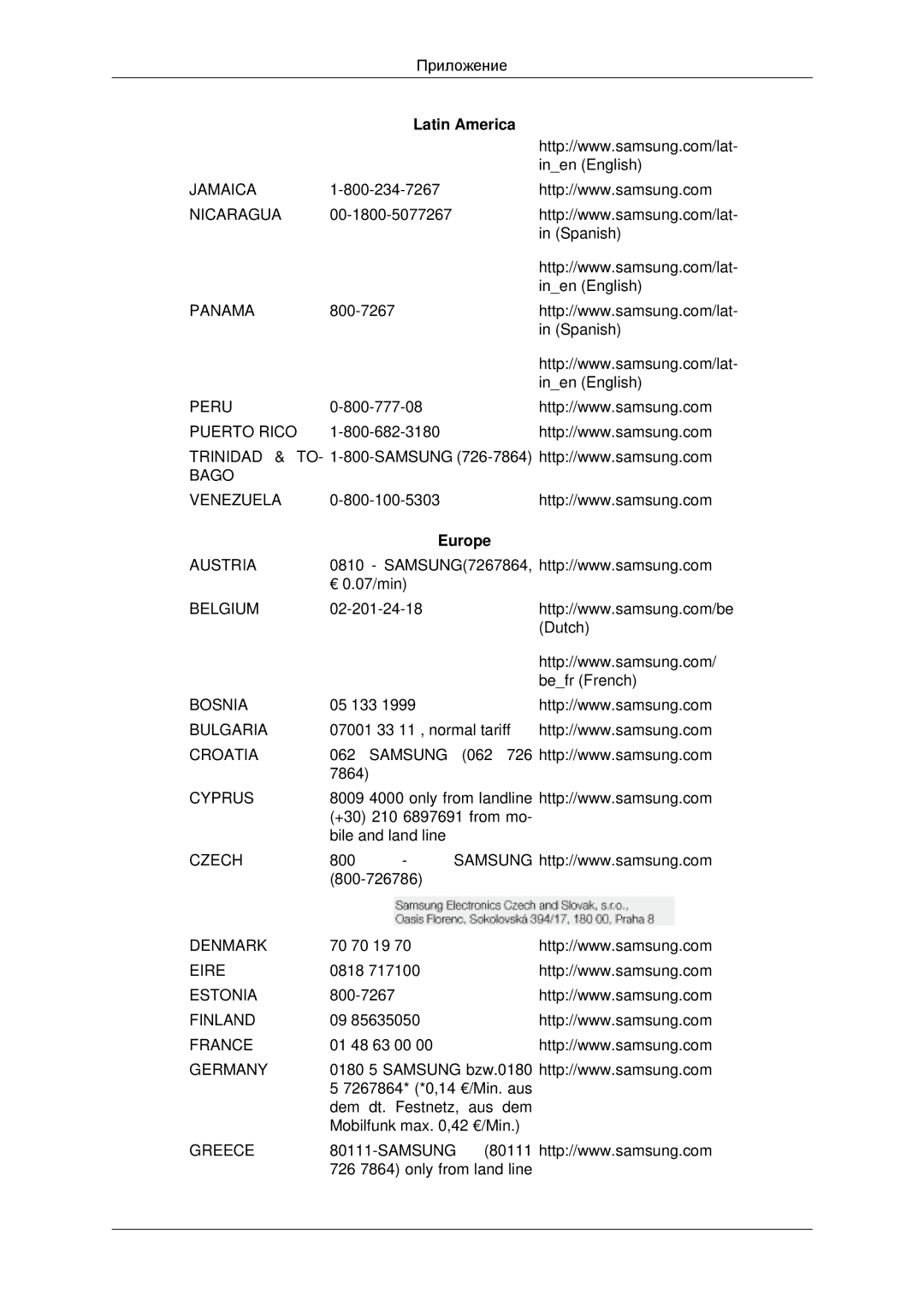 Samsung LH46DRBPLBB/EN manual Europe 