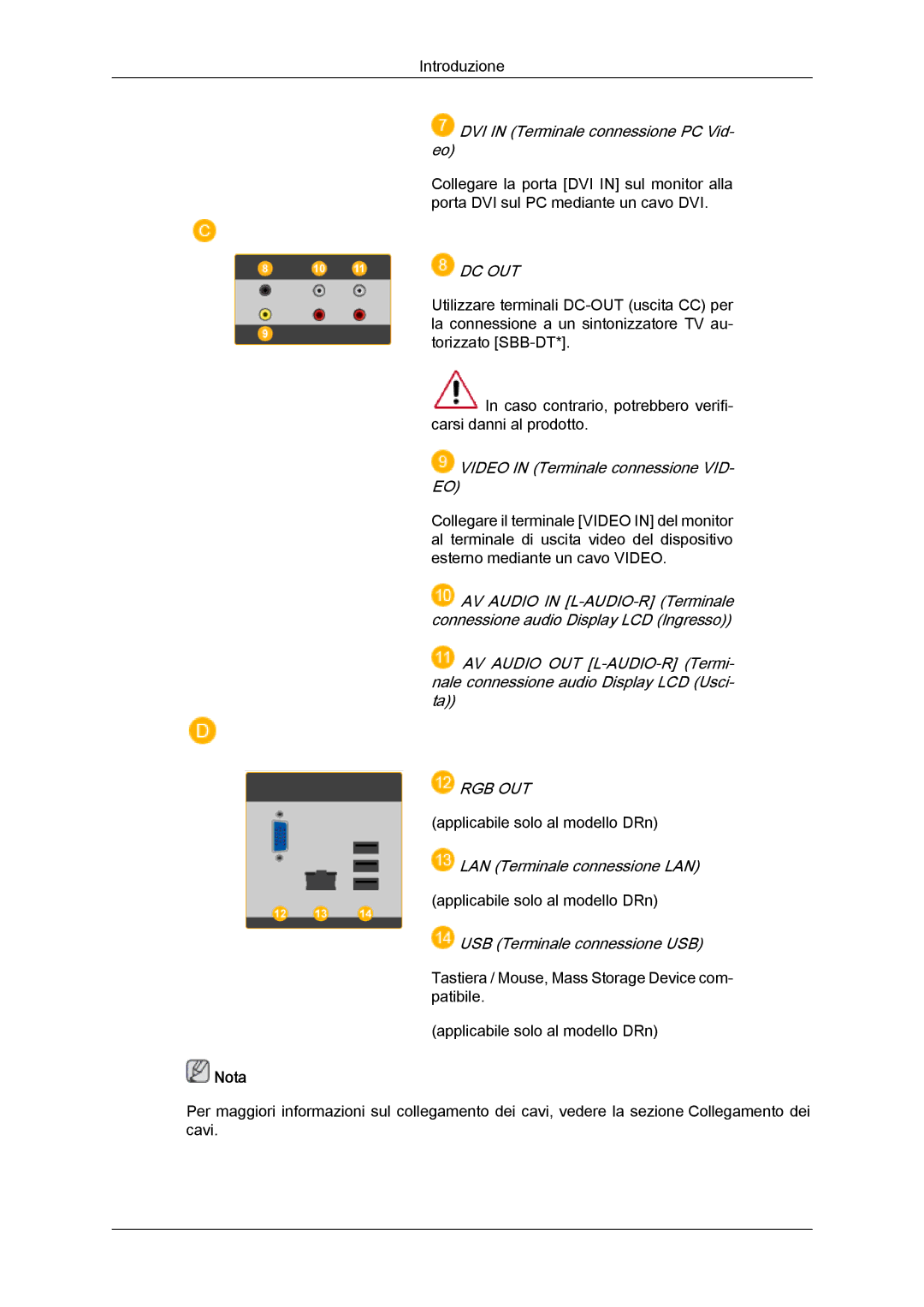 Samsung LH46DRPPBE/EN manual Dc Out 