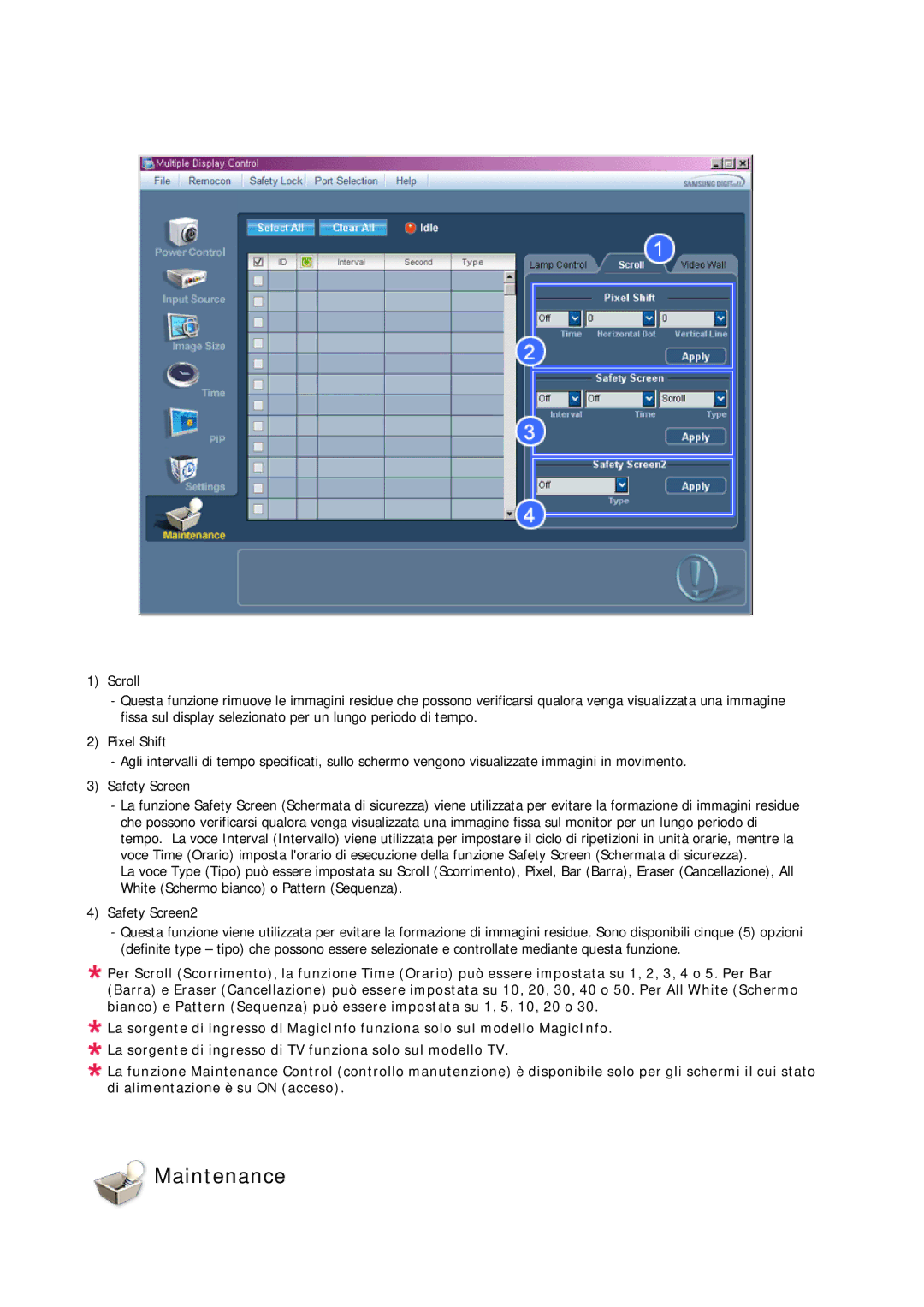 Samsung LH46DRPPBE/EN manual Maintenance 