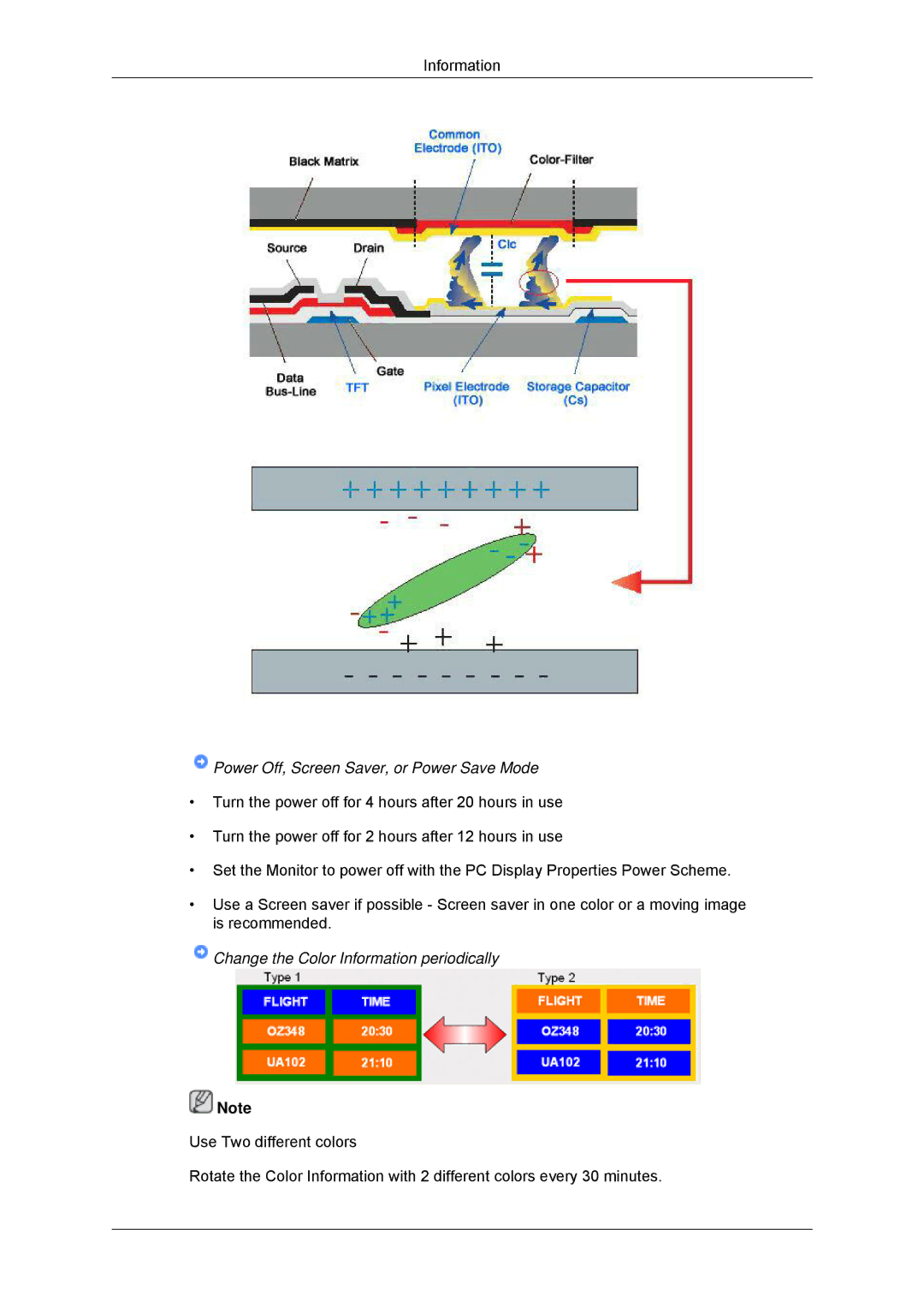 Samsung LH46DRTPBE/EN, LH46DRUPBB/EN, LH46DRQPBB/EN, LH46DRPPBE/EN, LH46DRSPBB/EN Power Off, Screen Saver, or Power Save Mode 