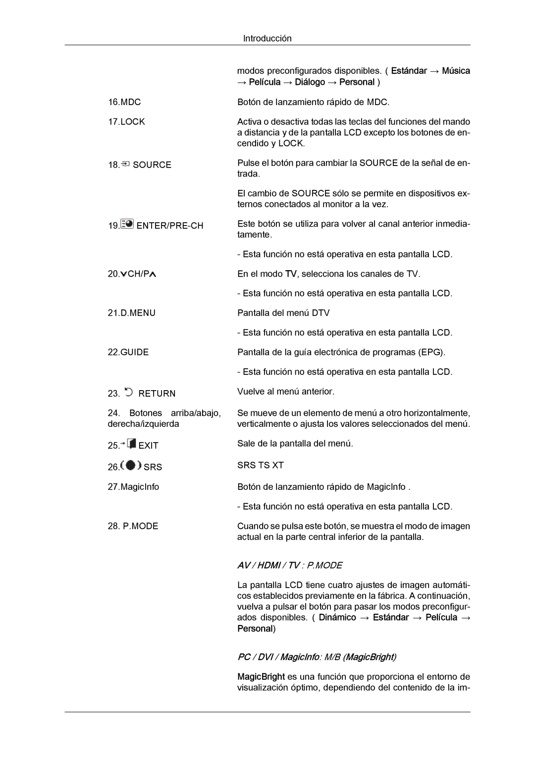 Samsung LH46DRTPBE/EN, LH46DRUPBB/EN, LH46DRQPBB/EN, LH46DRPPBE/EN, LH46DRSPBB/EN manual → Película → Diálogo → Personal 