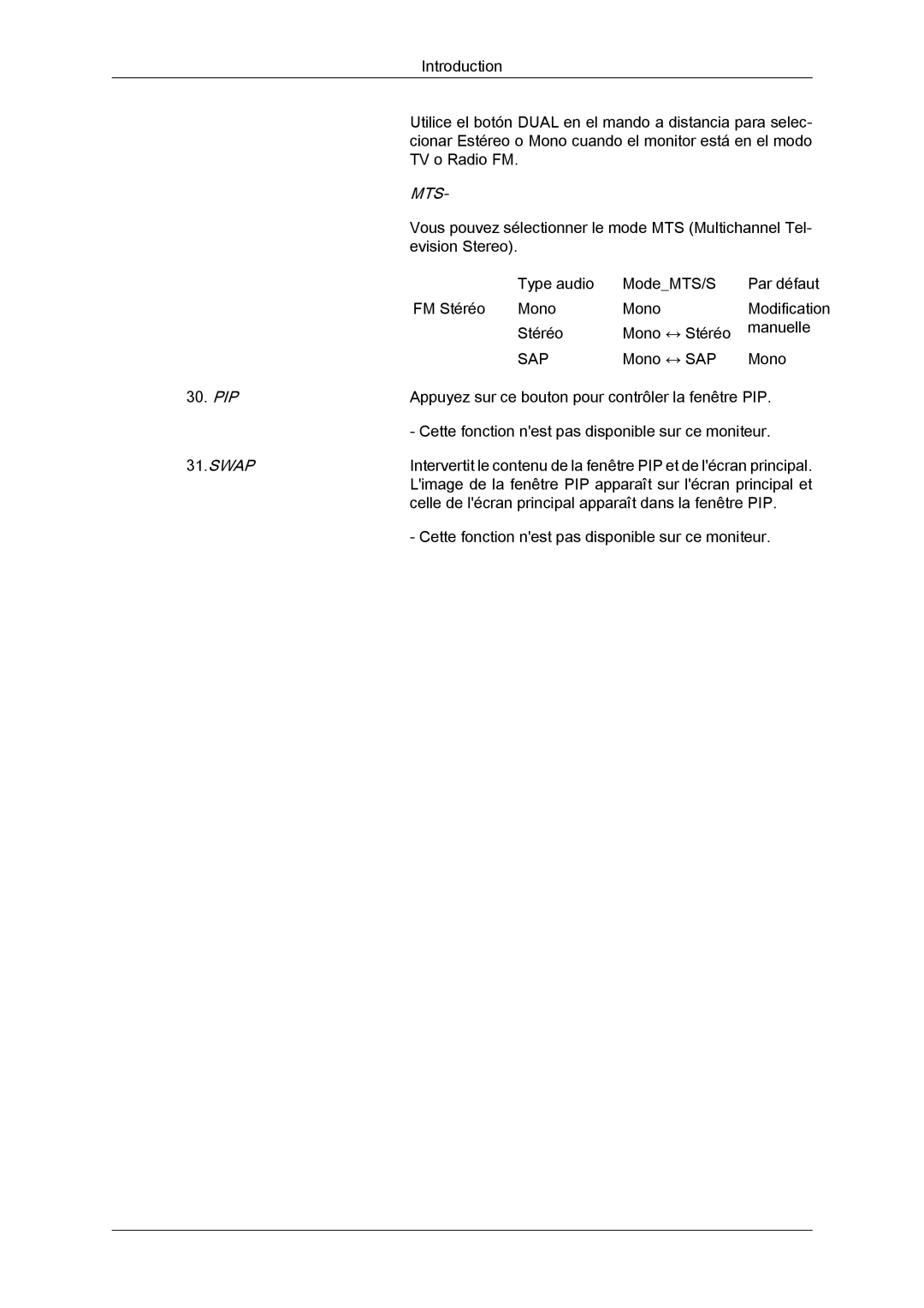 Samsung LH46DRTPBE/EN, LH46DRUPBB/EN, LH46DRQPBB/EN, LH46DRPPBE/EN manual Mts 