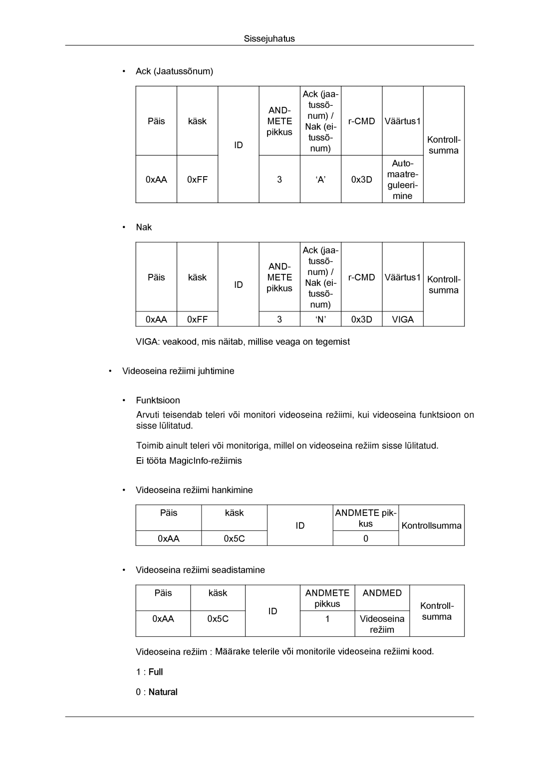 Samsung LH46GWPLBC/EN manual Natural 