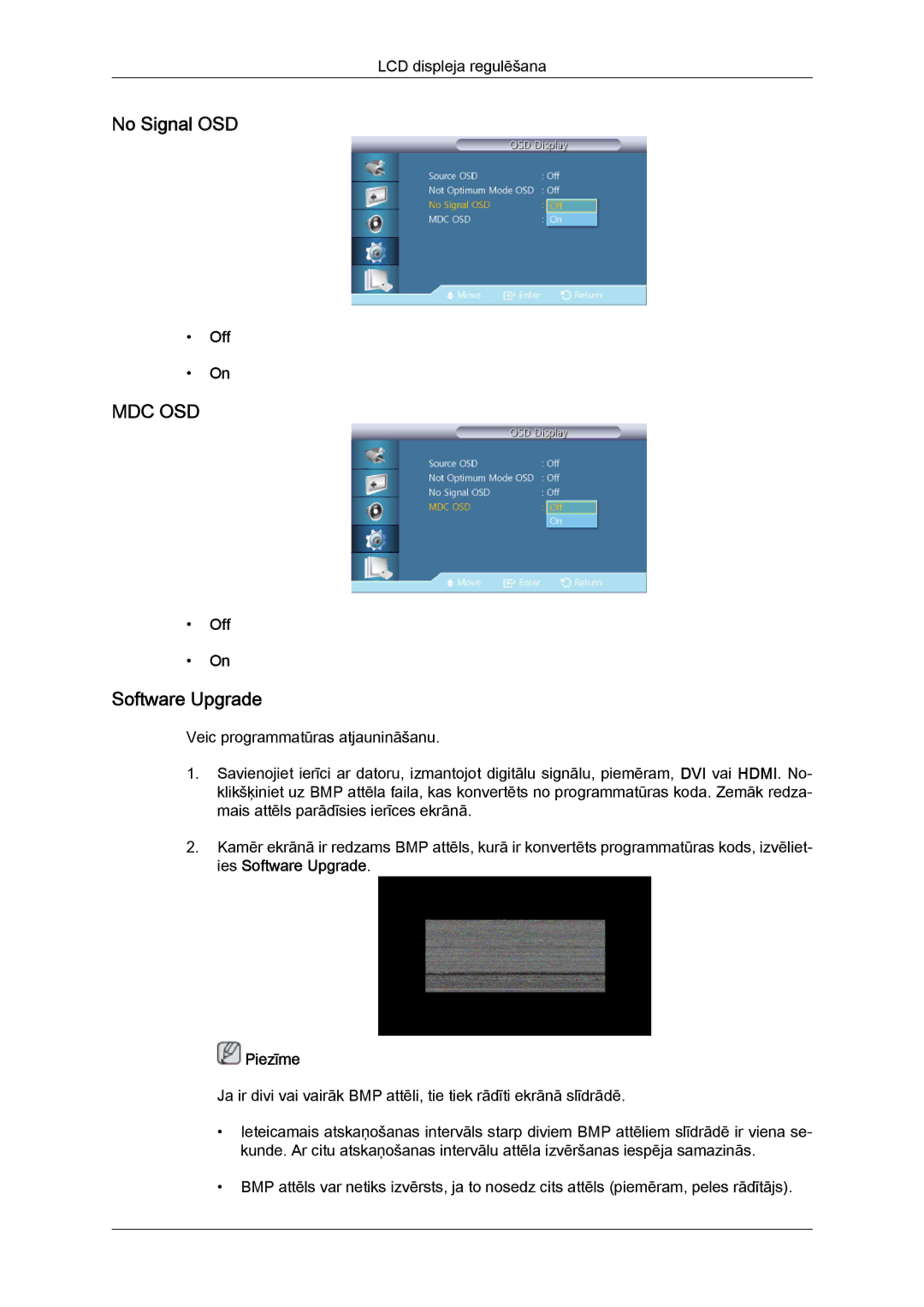 Samsung LH46GWPLBC/EN manual No Signal OSD, Software Upgrade 