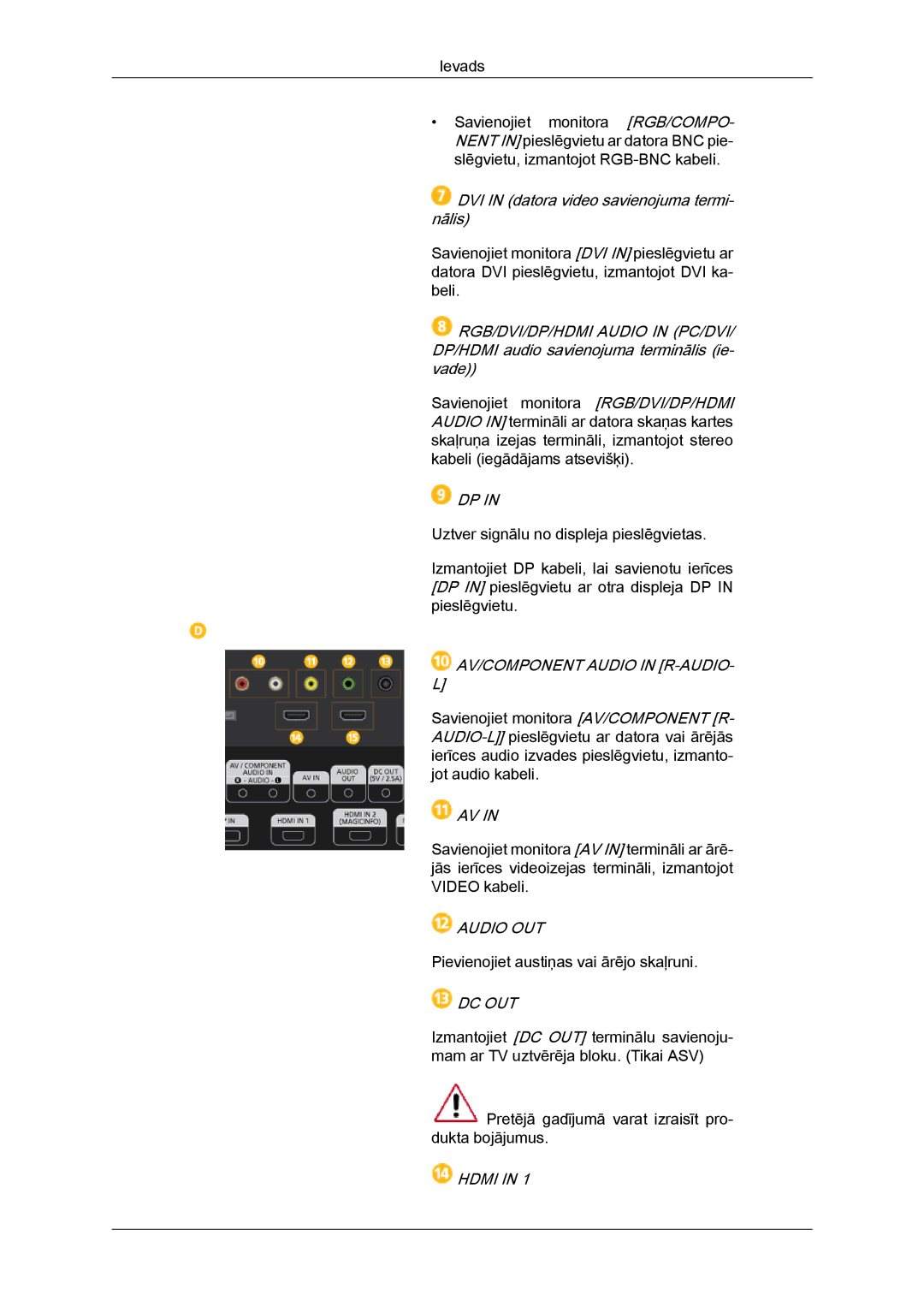 Samsung LH46GWPLBC/EN manual Audio OUT 