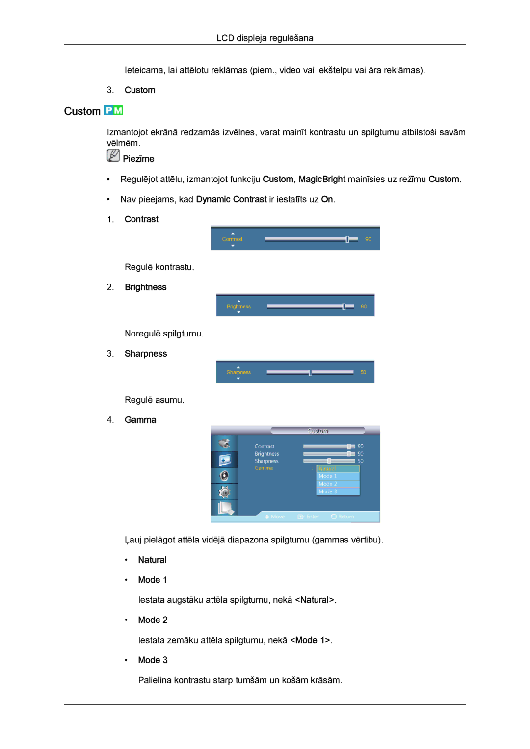 Samsung LH46GWPLBC/EN manual Custom 