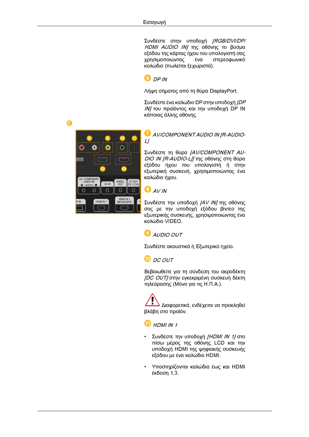 Samsung LH40HBPLBC/EN, LH46HBPLBC/EN, LH40HBPLGC/EN manual Audio OUT 