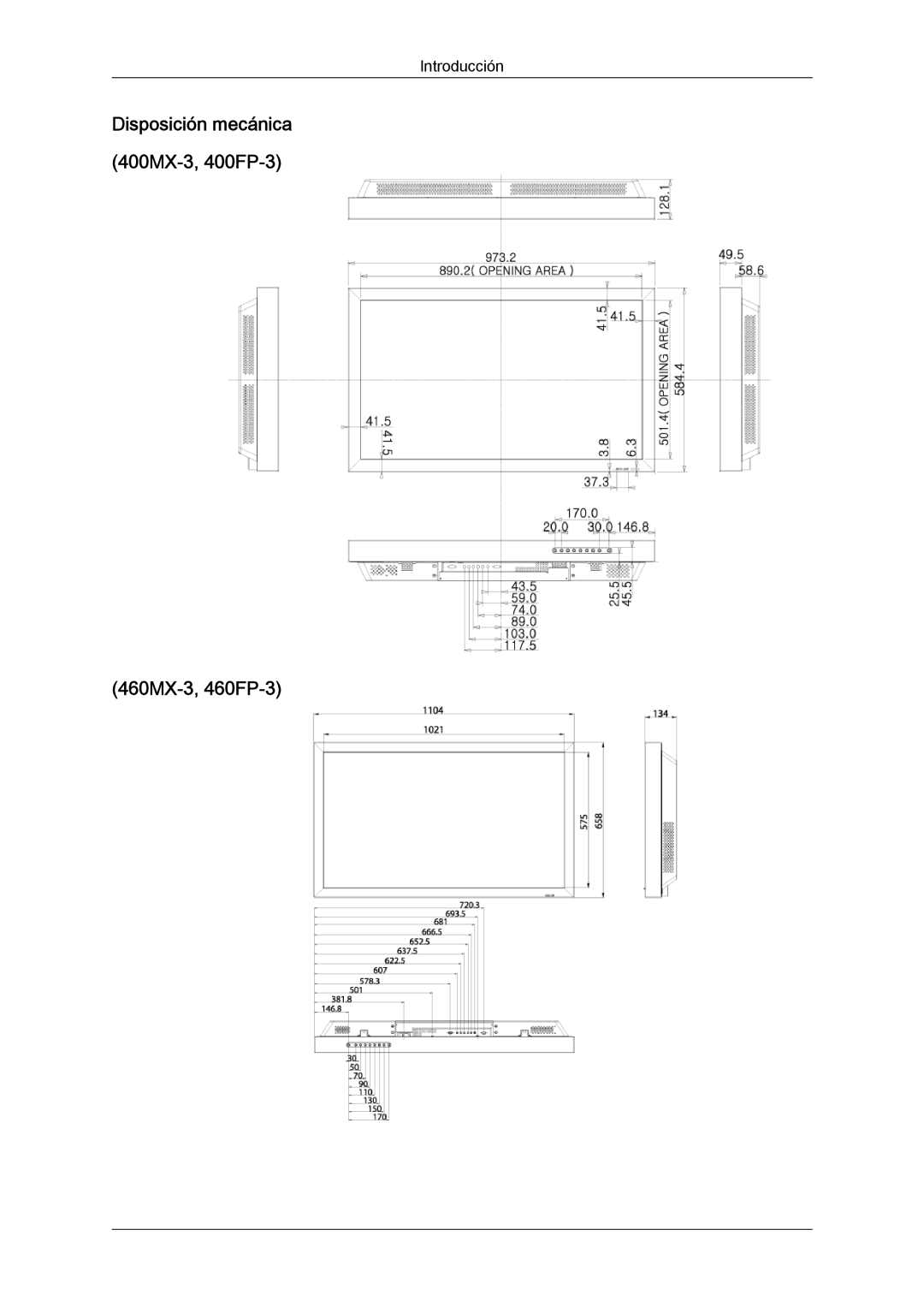 Samsung LH46HBPLBC/EN, LH40HBPLBC/EN manual 460MX-3, 460FP-3 