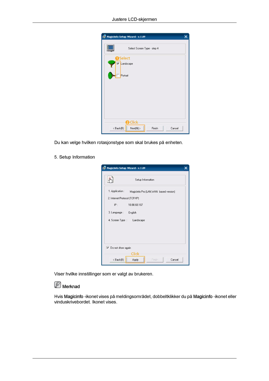 Samsung LH40HBPLBC/EN, LH46HBPLBC/EN manual Merknad 