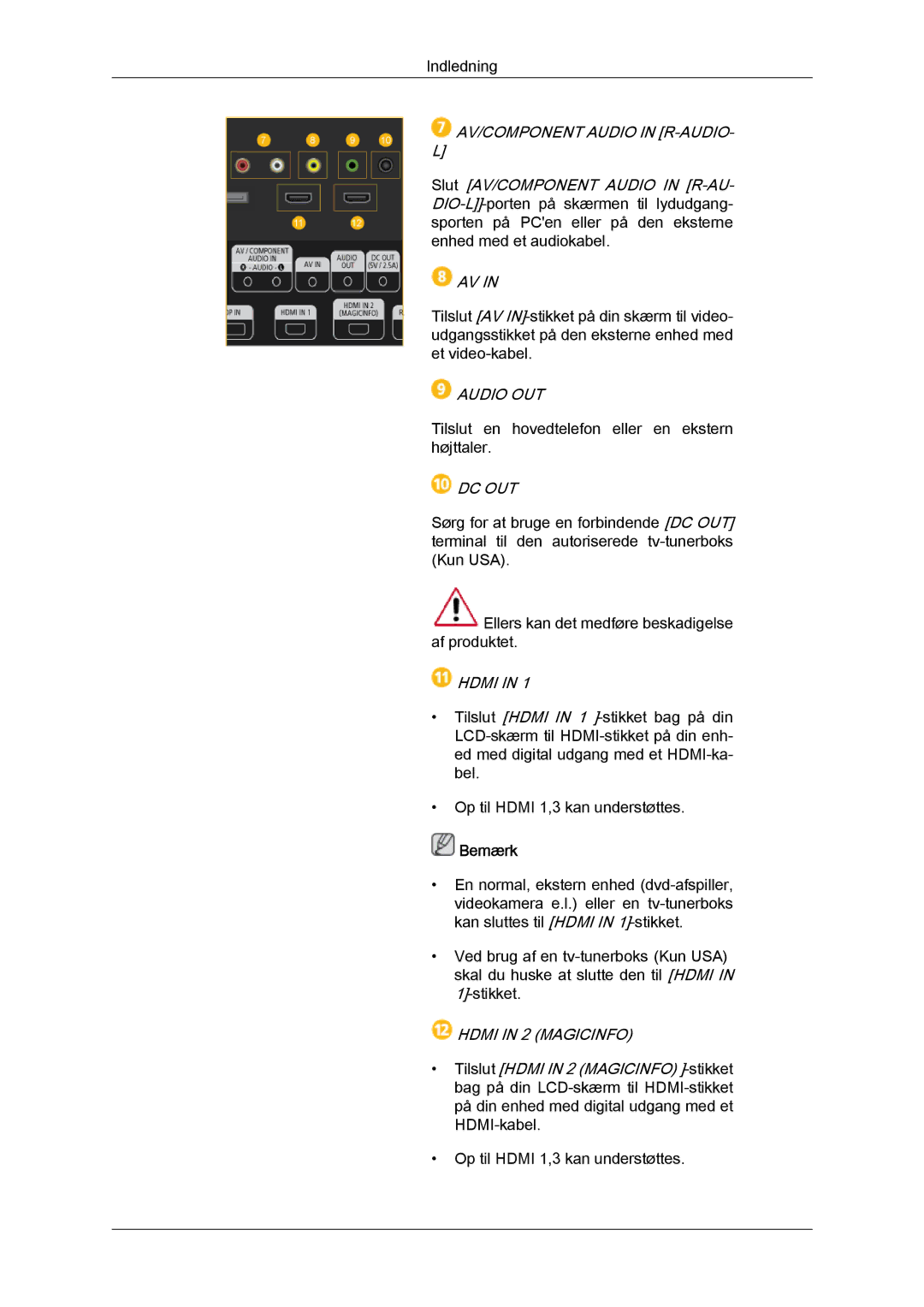 Samsung LH40HBPLBC/EN, LH46HBPLBC/EN manual Audio OUT 