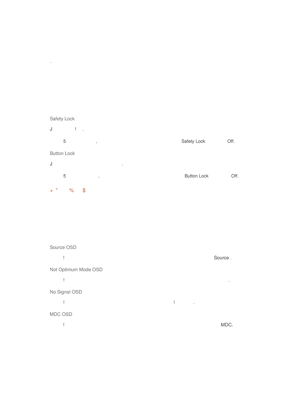 Samsung LH40HBPLBC/EN, LH46HBPLBC/EN manual Mdc Osd 