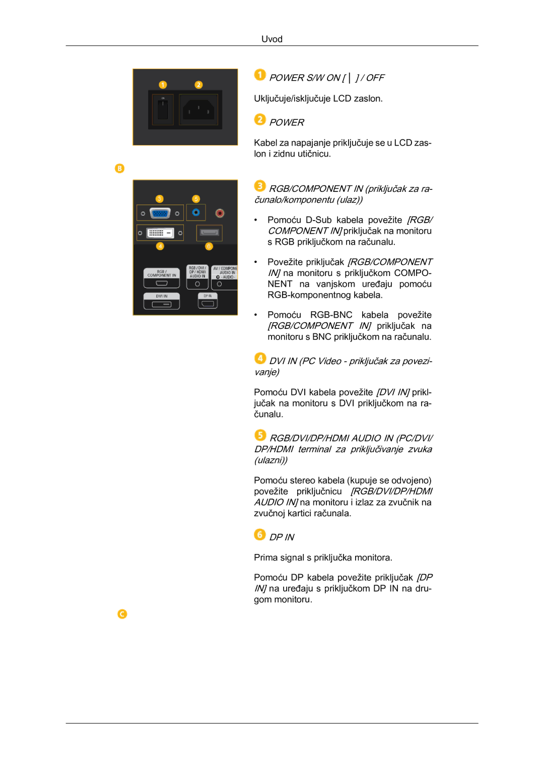 Samsung LH46HBPLBC/EN, LH40HBPLBC/EN manual Power 