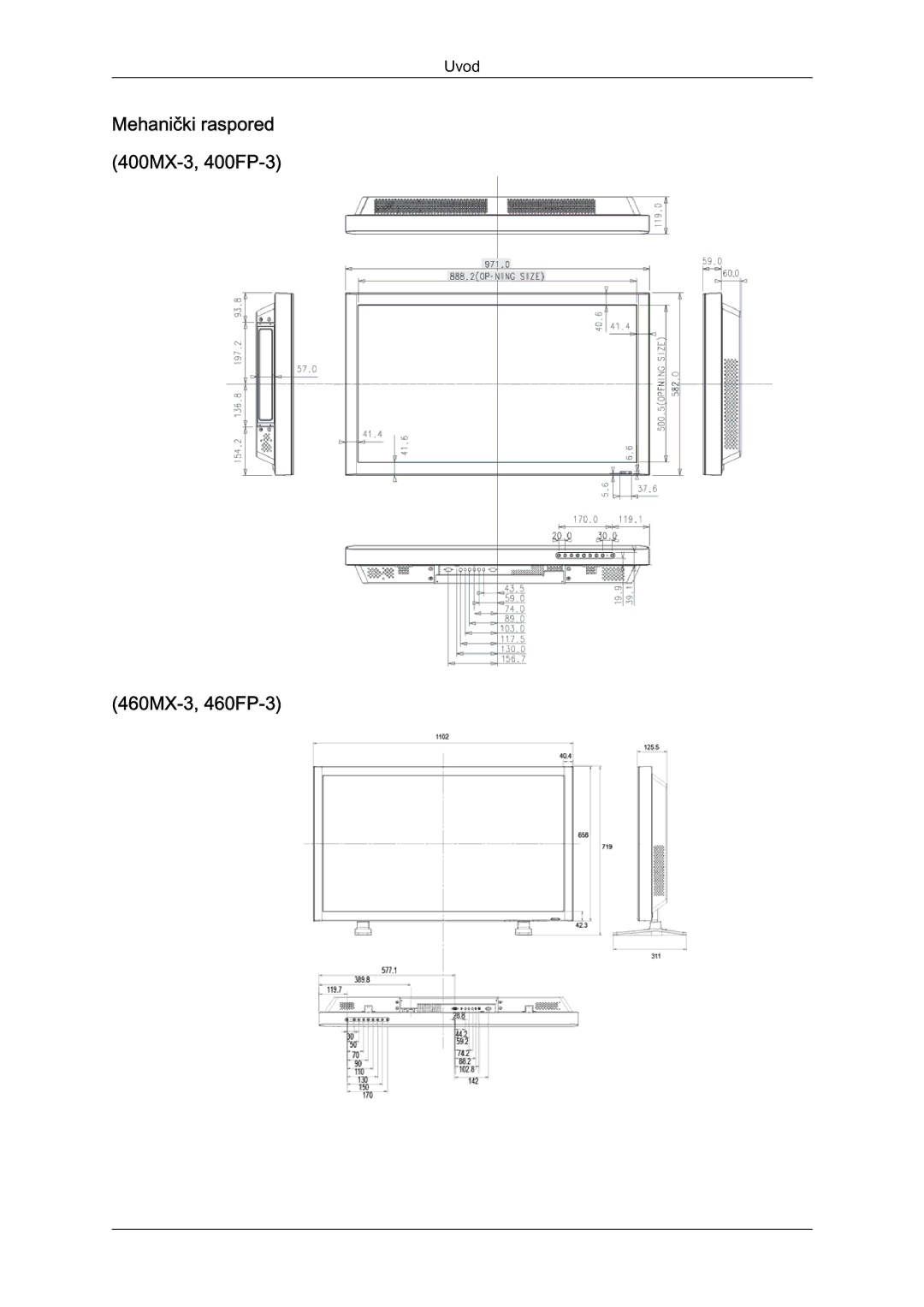 Samsung LH46HBPLBC/EN, LH40HBPLBC/EN manual 460MX-3, 460FP-3 